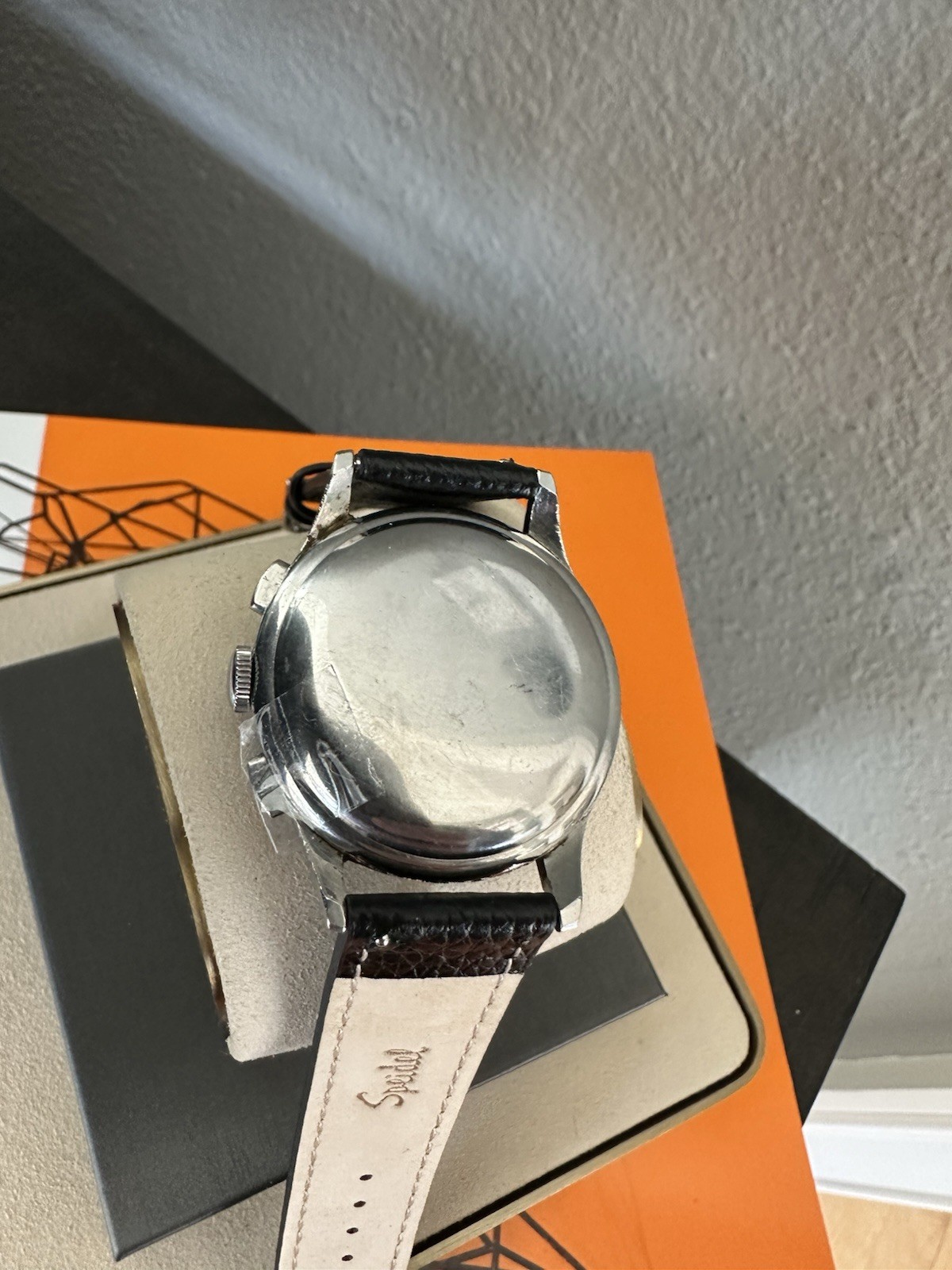 Vintage Stainless Gallet Multichron 12 Chronograph Watch~ 37mm