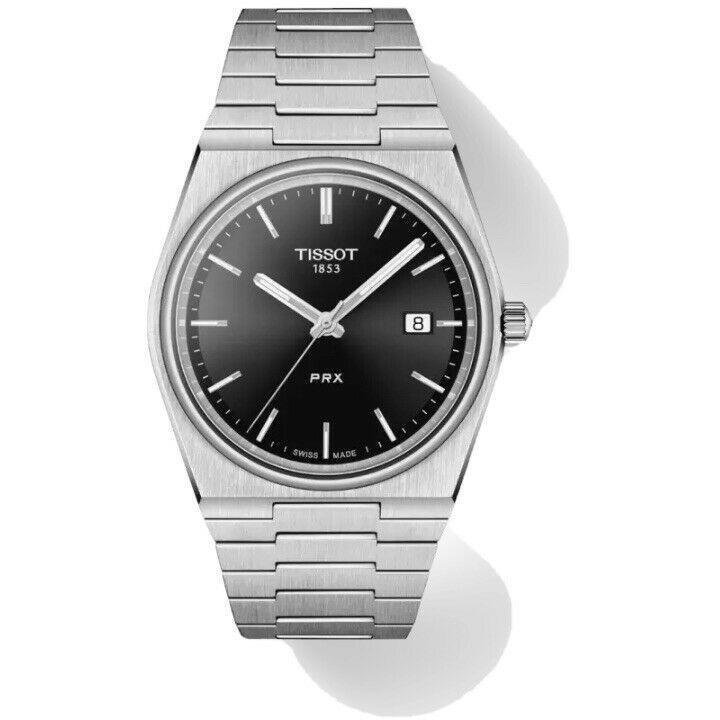 Tissot Men’s PRX Black Dial Silver Stainless Steel Watch T137.410.11.051.00