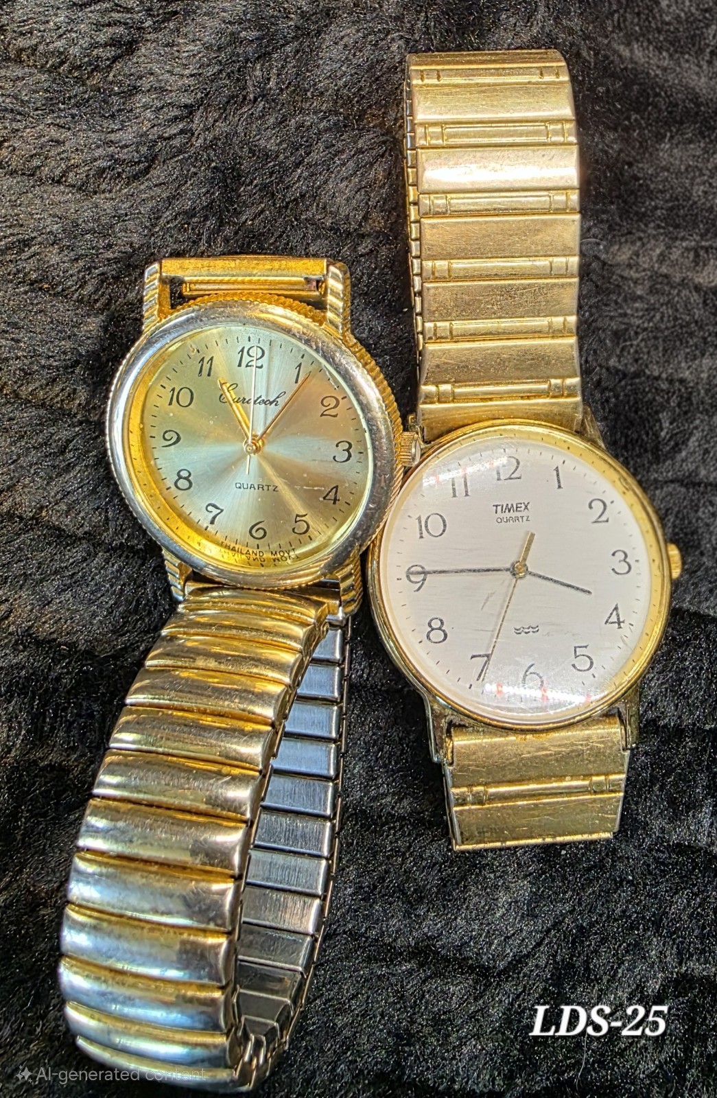 Vintage Wristwatch Lot of 10 Men’s Watches: Caravelle, Fossil ~ Various Brands