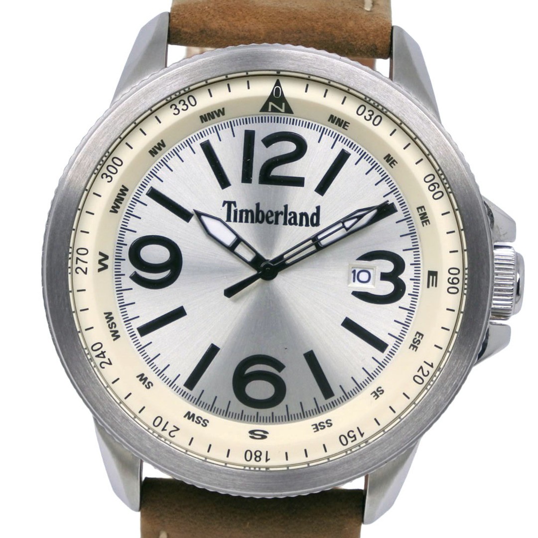 Timberland Men Stainless Steel Leather Quartz Analog Watch Used From Japan From