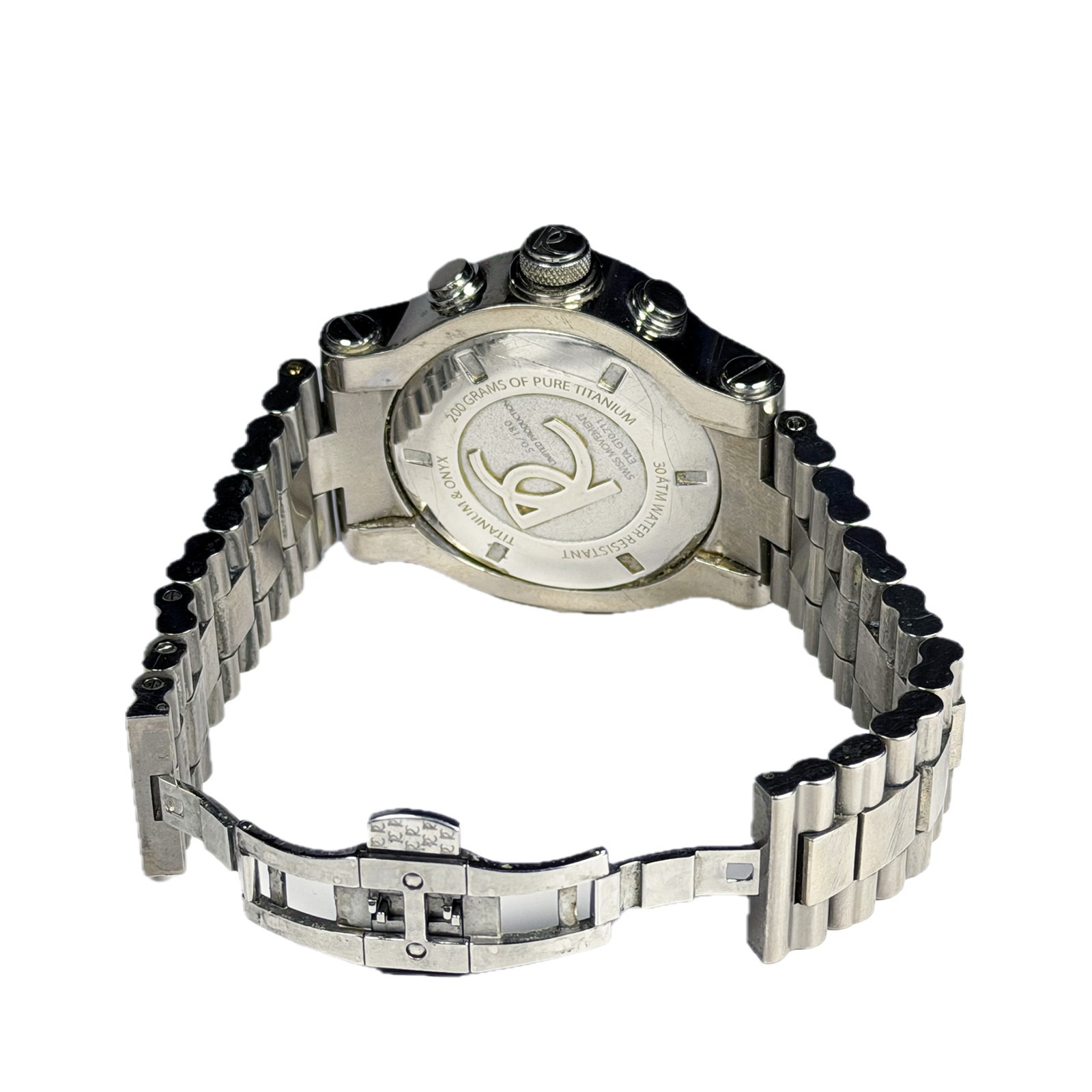 RENATO COLLEZIONI T-REX TITANIUM Limited Edition Mens Watch W/Green Retro