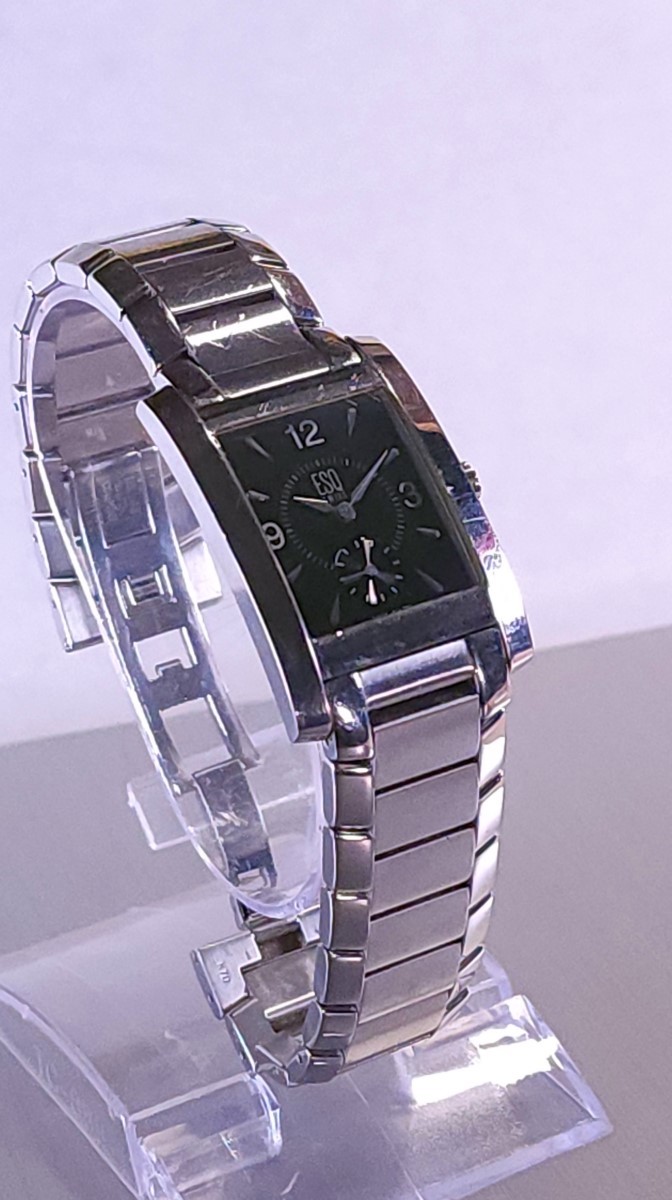 ESQ Swiss by Movado E5079 Stainless Rectangular Quartz Watch (NJL030003)