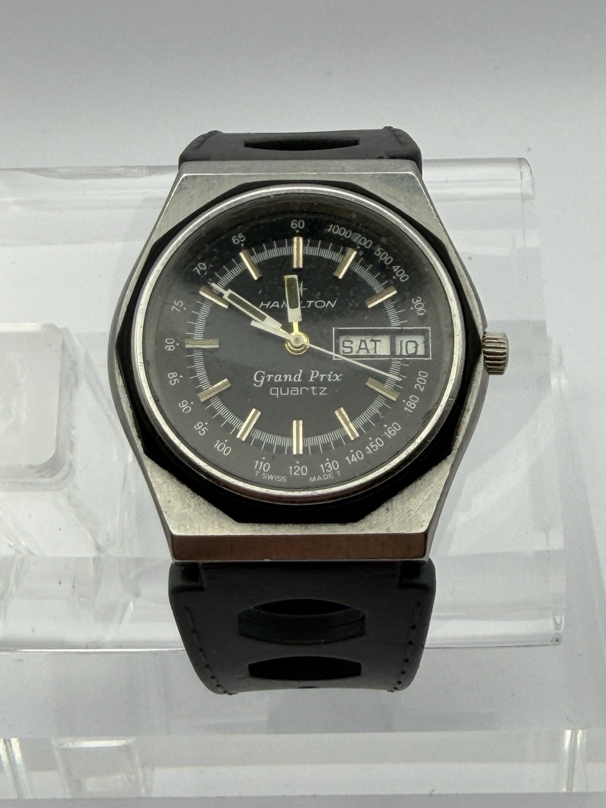 Vintage Hamilton Grand Prix Day-Date ref. 908381 All Original Quartz Men’s Watch