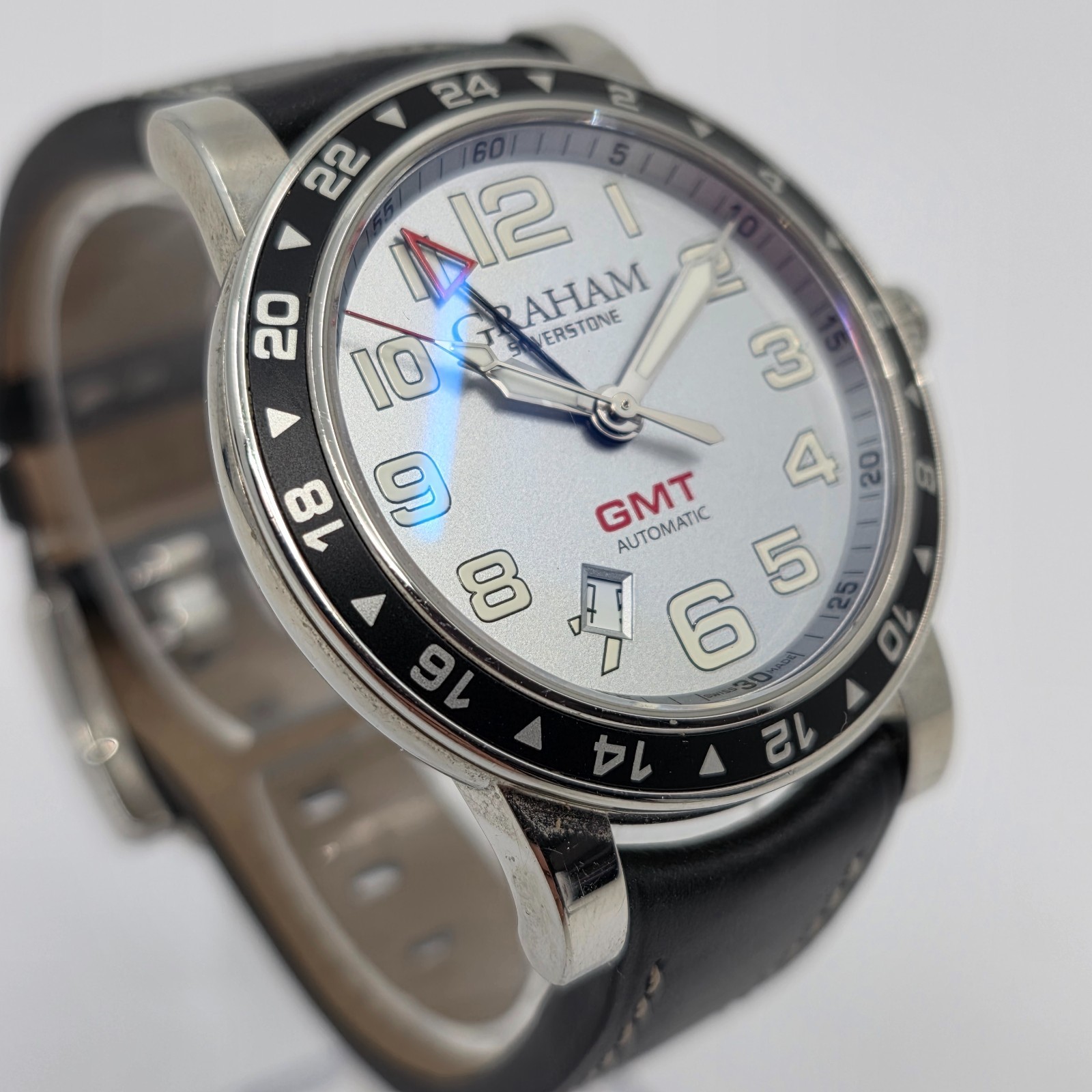 Graham Silverstone GMT Silver Dial 42MM Stainless Steel Automatic AN-2TZAS