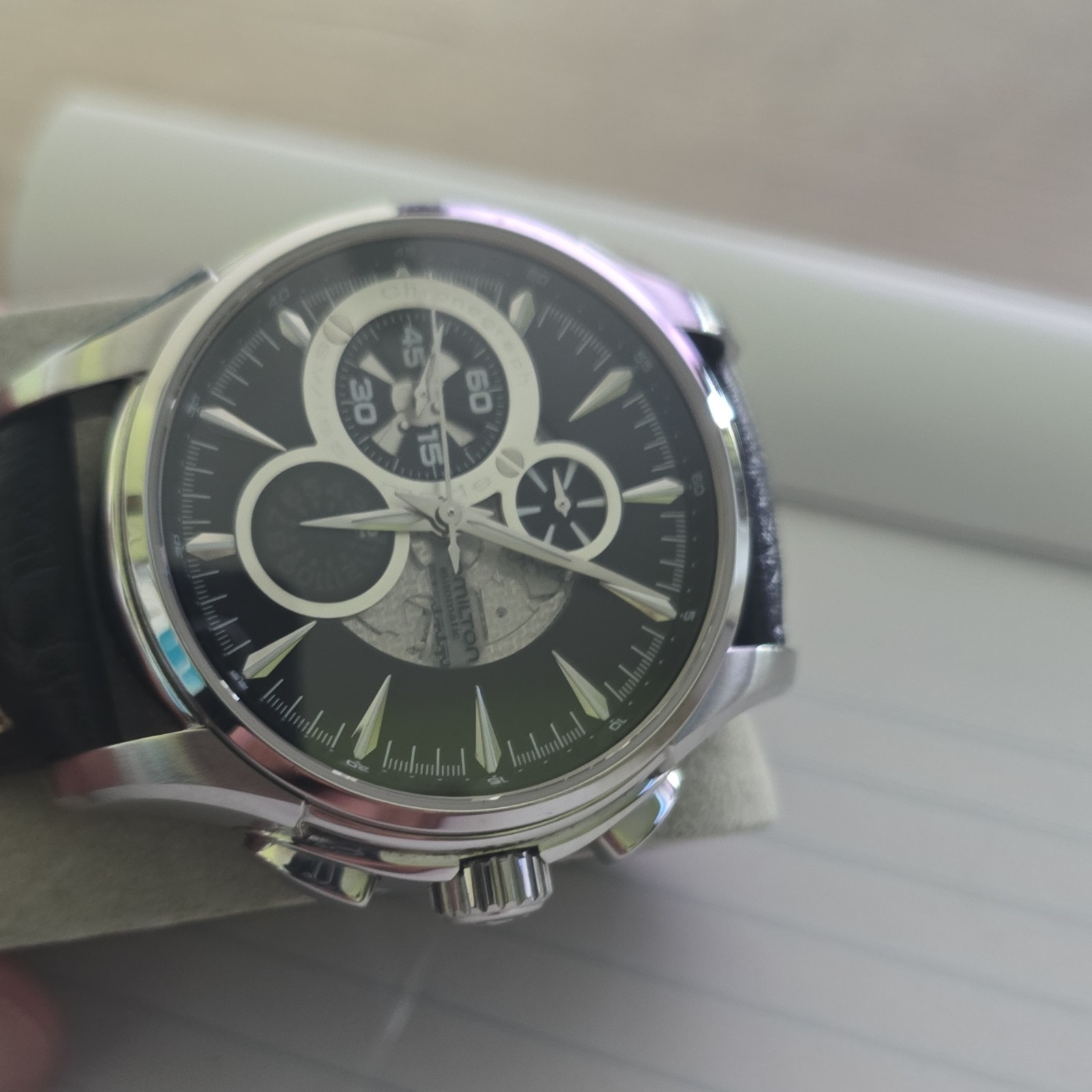 HAMILTON Jazzmaster Open Secret Auto Chrono Working