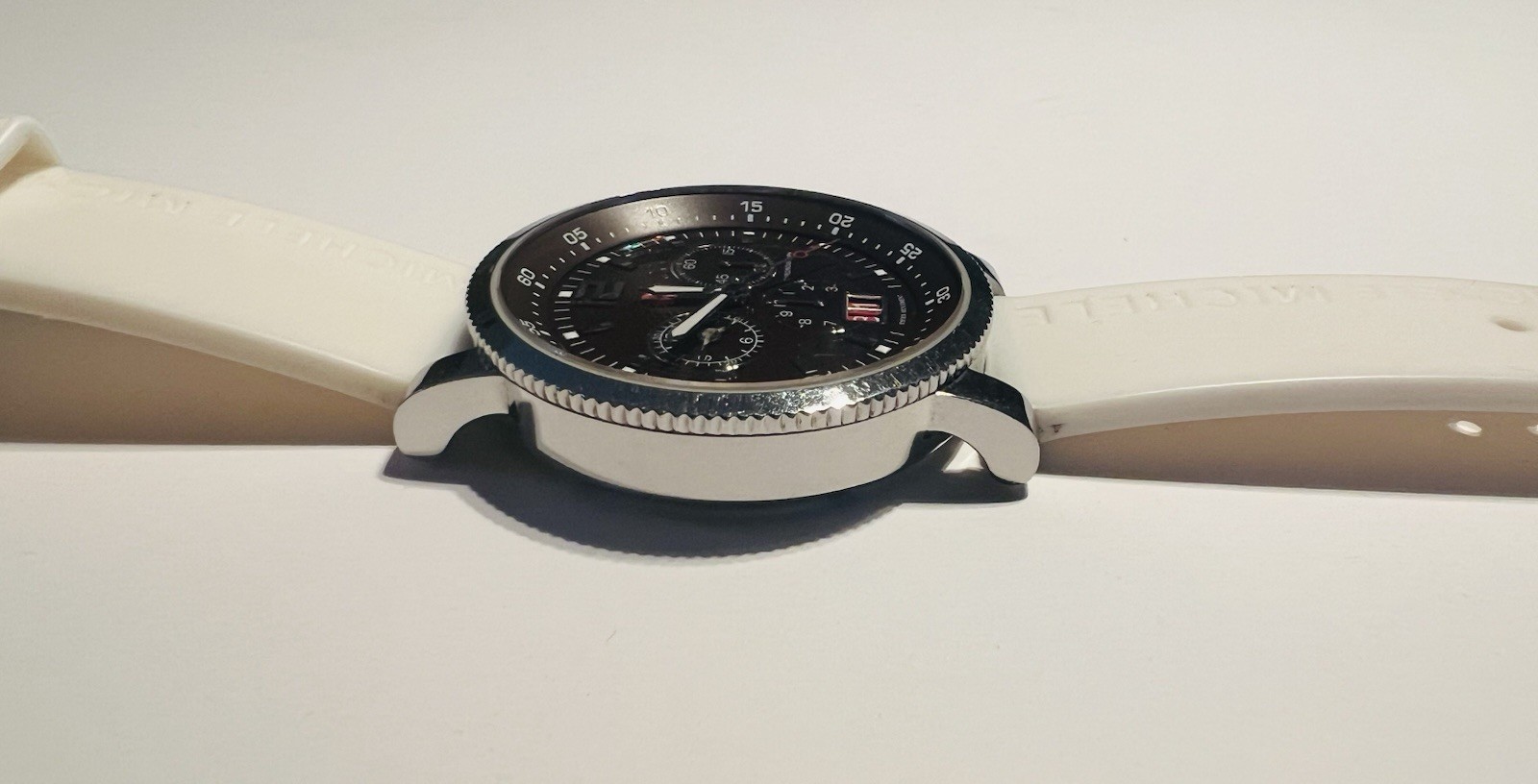 Michele Sport Sail Chronograph Watch MW01K00A0013 Swiss Quartz 41mm