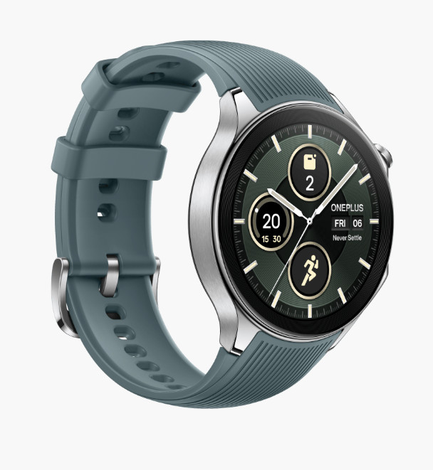 OnePlus Watch 2, Radiant Steel, Sapphire Crystal Unisex Smart Watch 5491100052