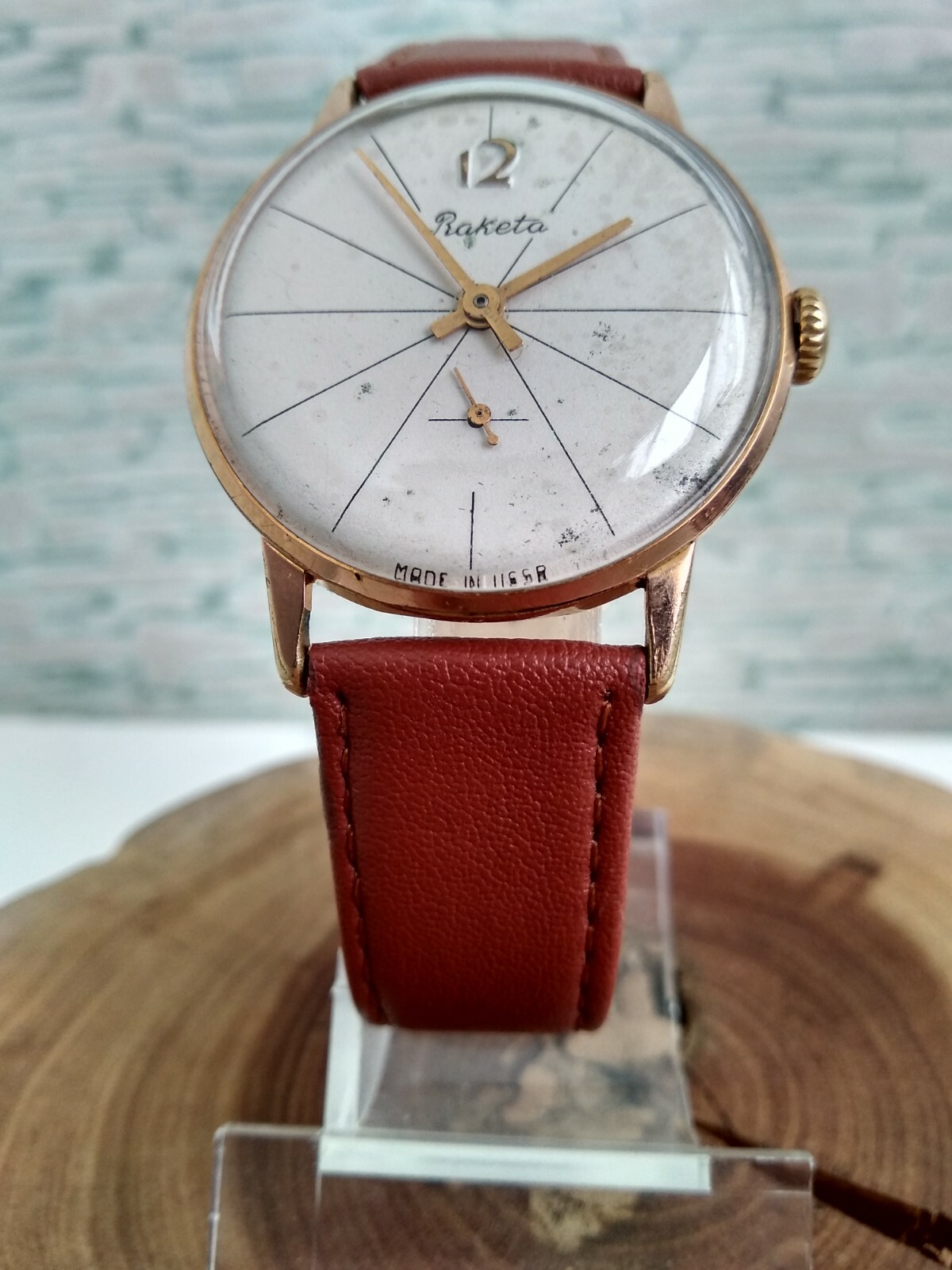 Rare collectiable Soviet Vintage Raketa Lines Original USSR watch 2603 16j 1960s