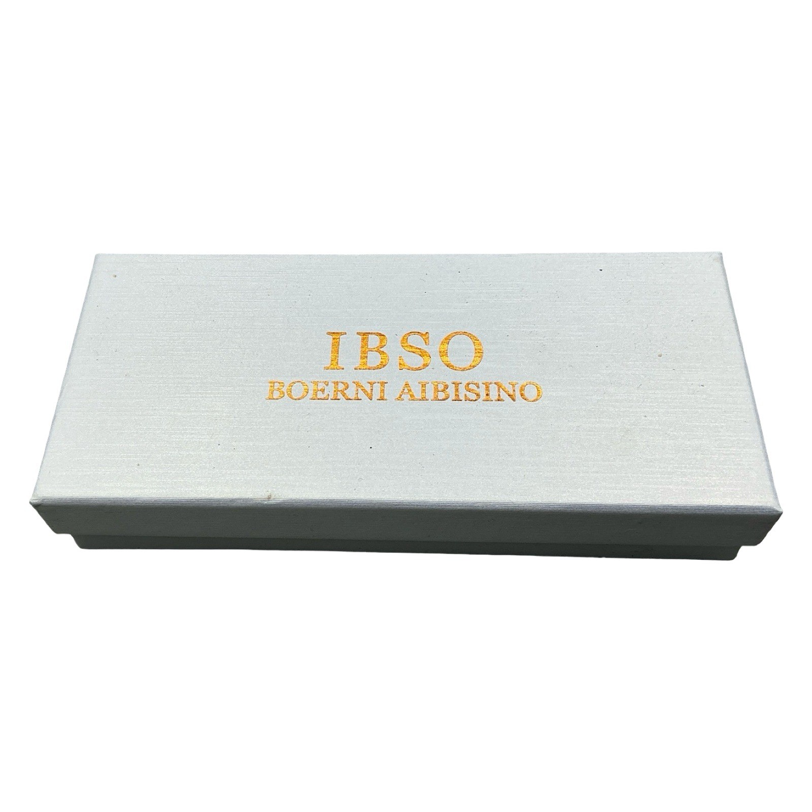 IBSO Boerni Aibisino Silver Tone Link Bracelet Watch White Dial Quartz New Box