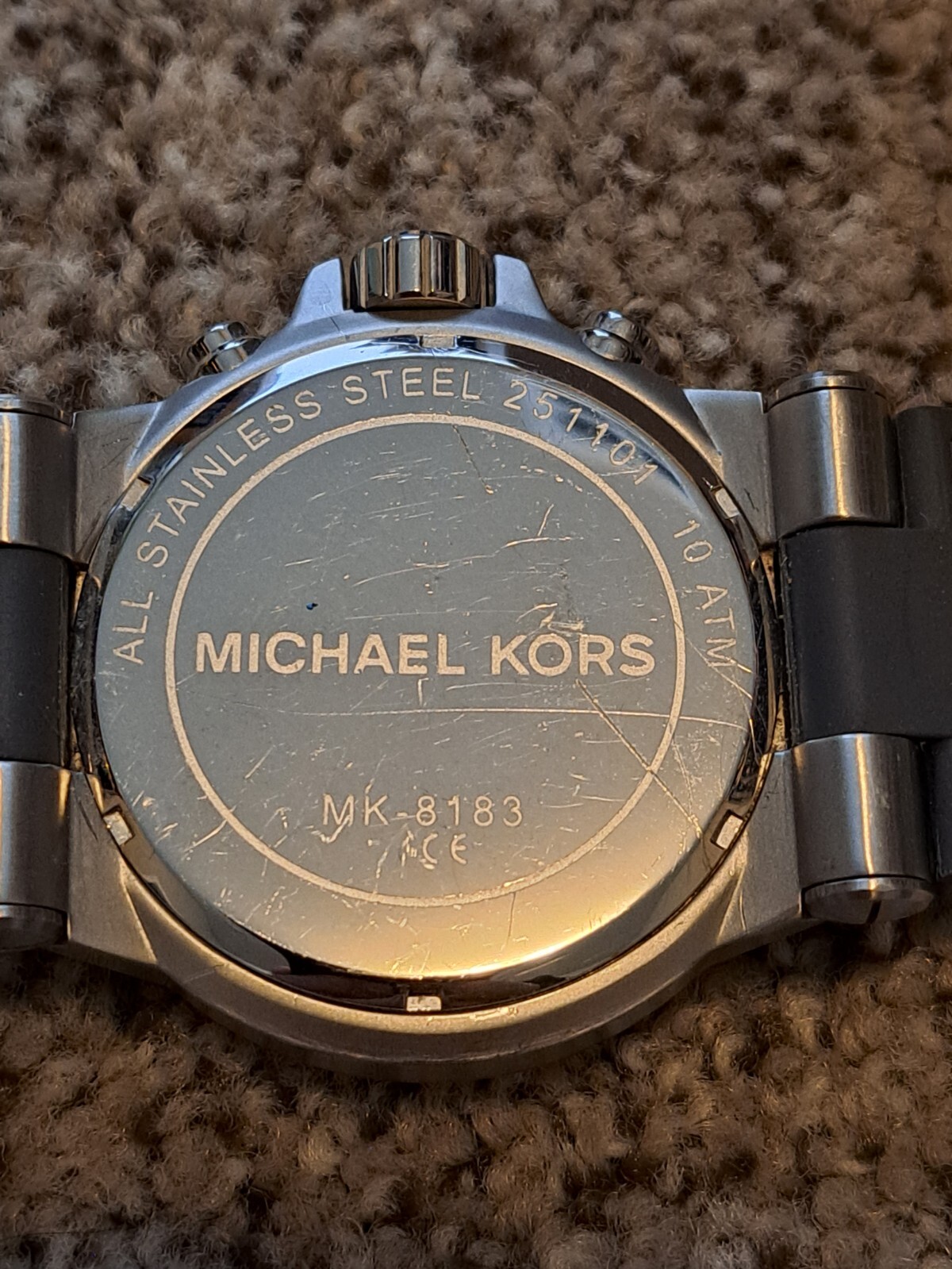 Michael Kors Wristwatch Watch Box and Papers Working As Shown #MK-8183