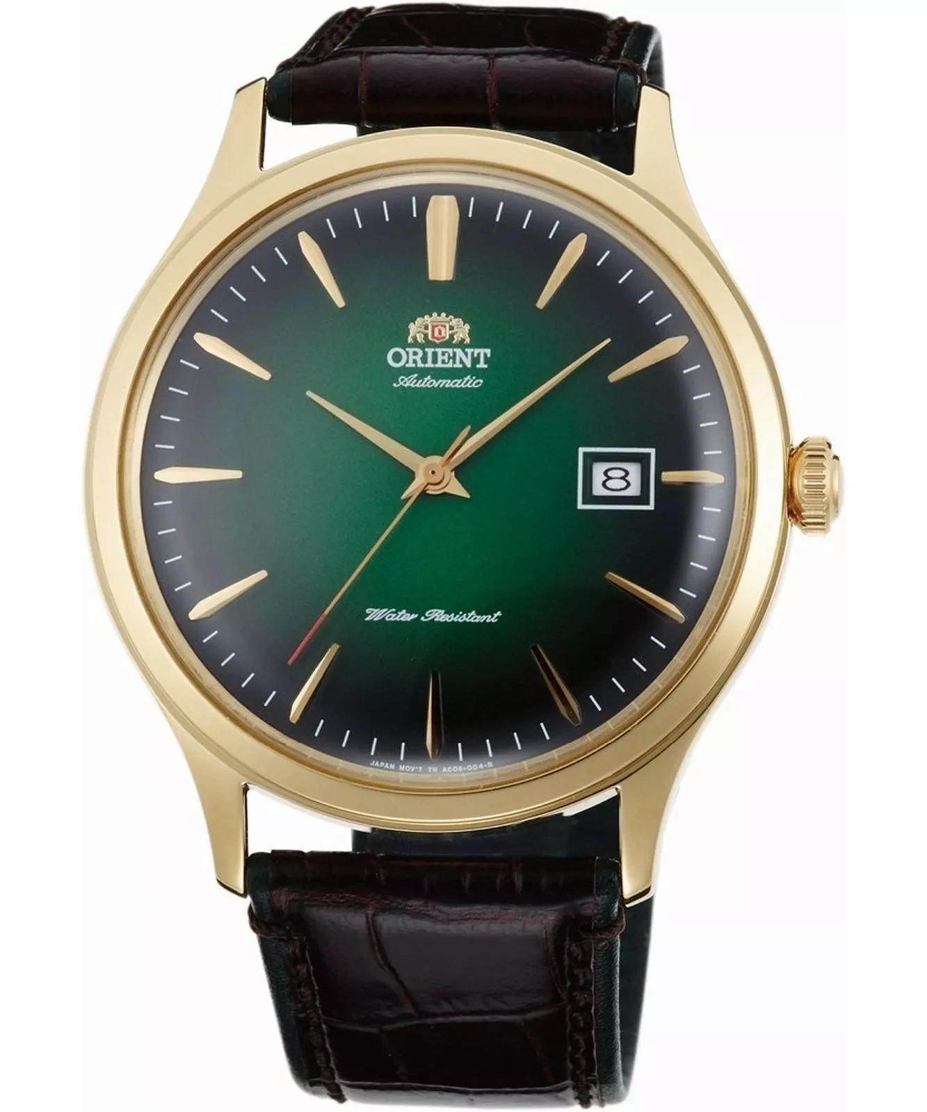 Orient Men’s Bambino Version 4 Automatic Green Dial Watch TAC08002F0 NEW