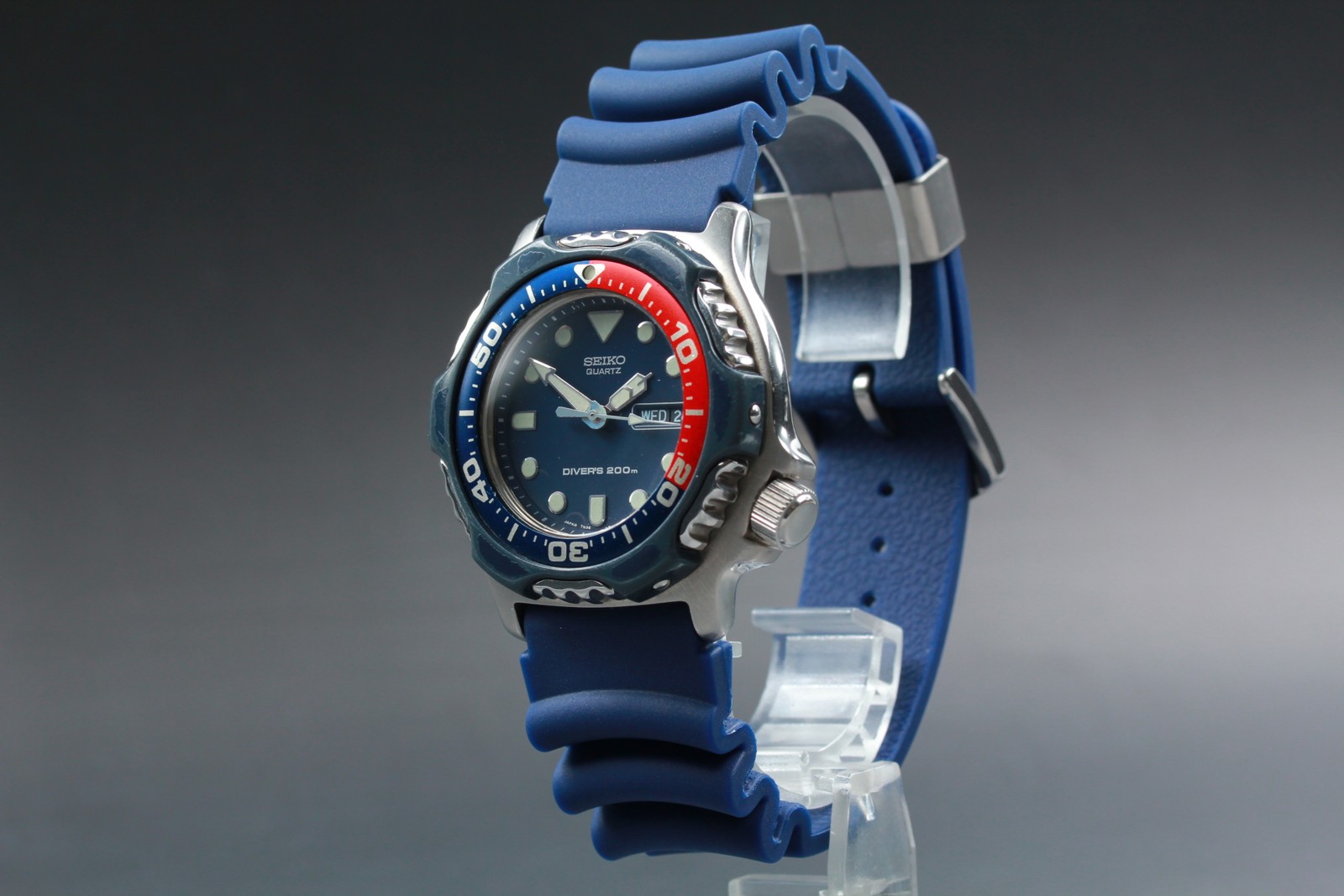 Vintage 1991 Seiko 7N36-6A0A ‘Starfish’ Day / Date Pepsi Diver Watch From Japan