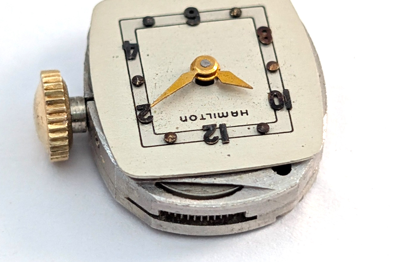 1950s HAMILTON 750 17j 231550A Vintage Ladies 13mm Watch Movement PARTS REPAIR