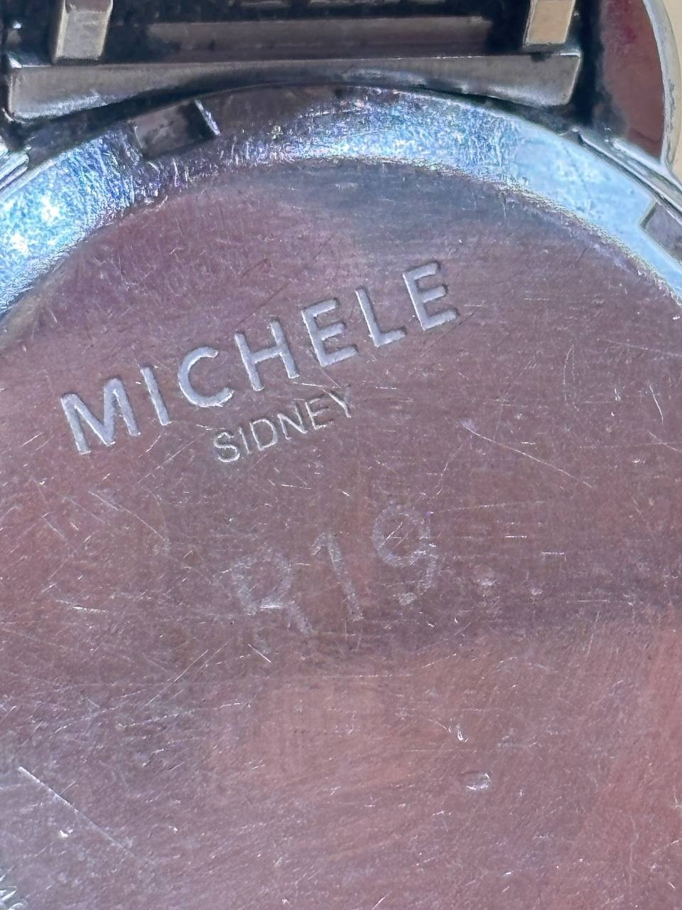 Michele Sydney MW30A Chronograph Mother Pearl Diamond Dial Quartz Watch R19 PH9