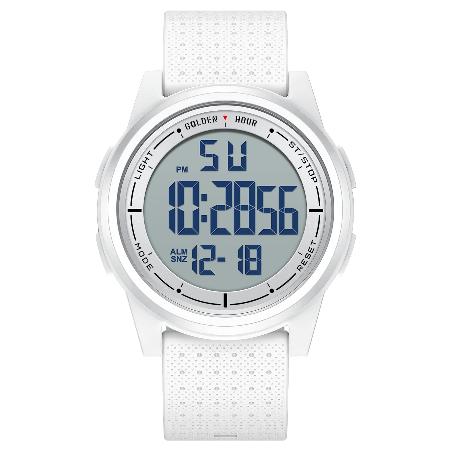 GOLDEN HOUR UltraThin Minimalist Sports Waterproof Digital Watches Men with W…