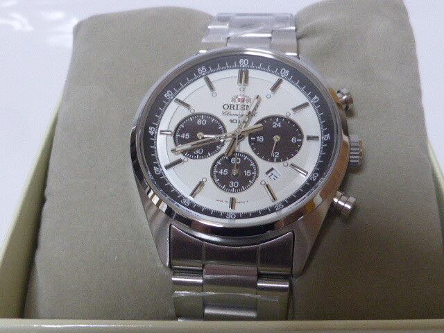 ORIENT WV0041TX Milky White SOLAR PANDA 70’s Neo Seventies Men’s Watch New