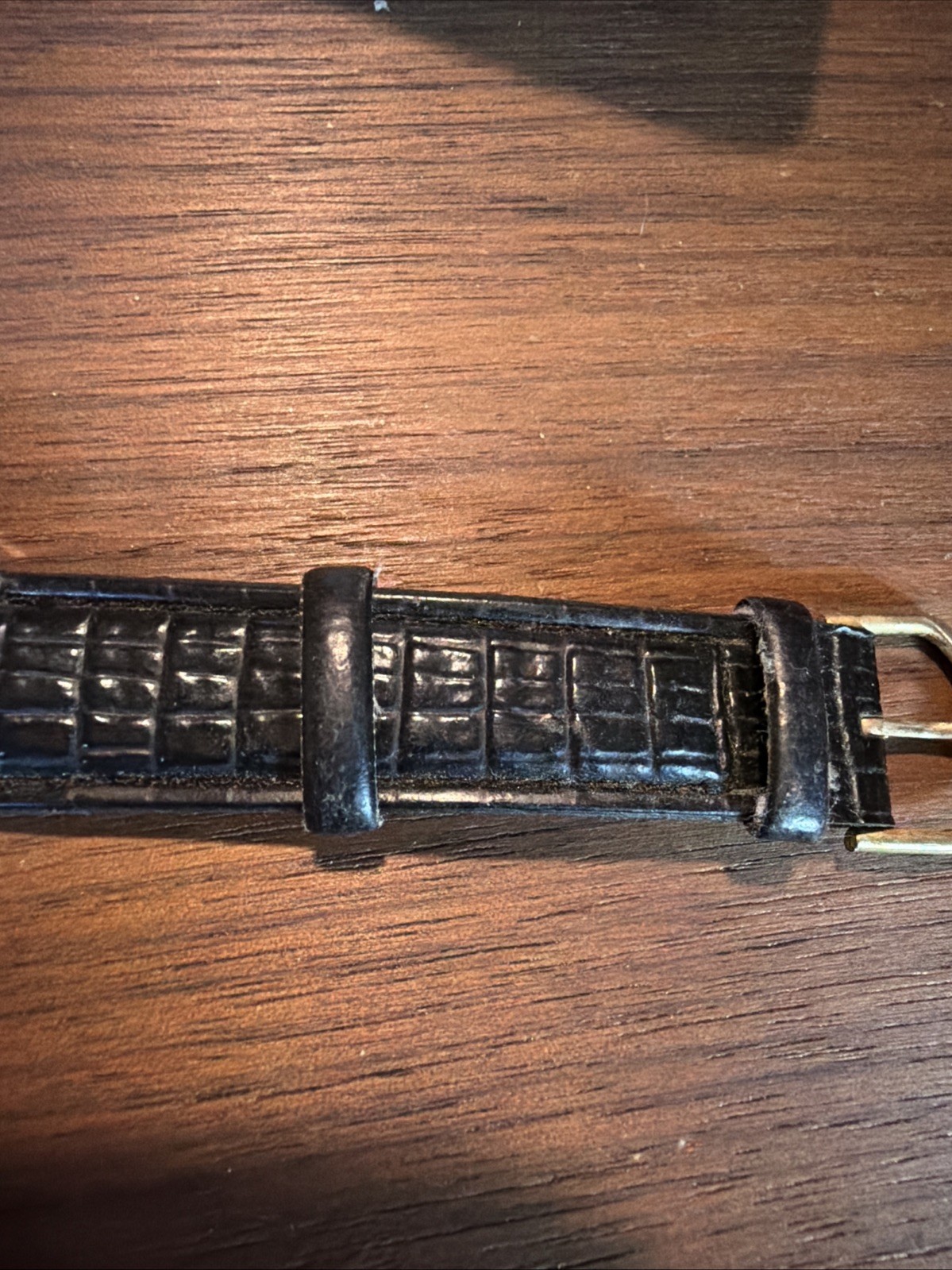 Vintage Bulova Men’s Quartz Watch DayDate Display Needs New Battery Leather Band