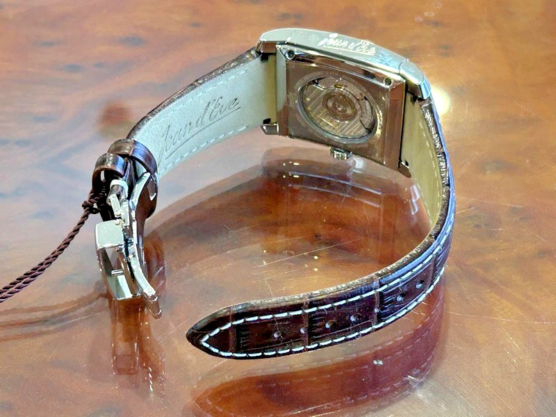 Jean d’Eve Quarta 927051AWAAN Automatic Retrograde Silver Brown Swiss Watch Card