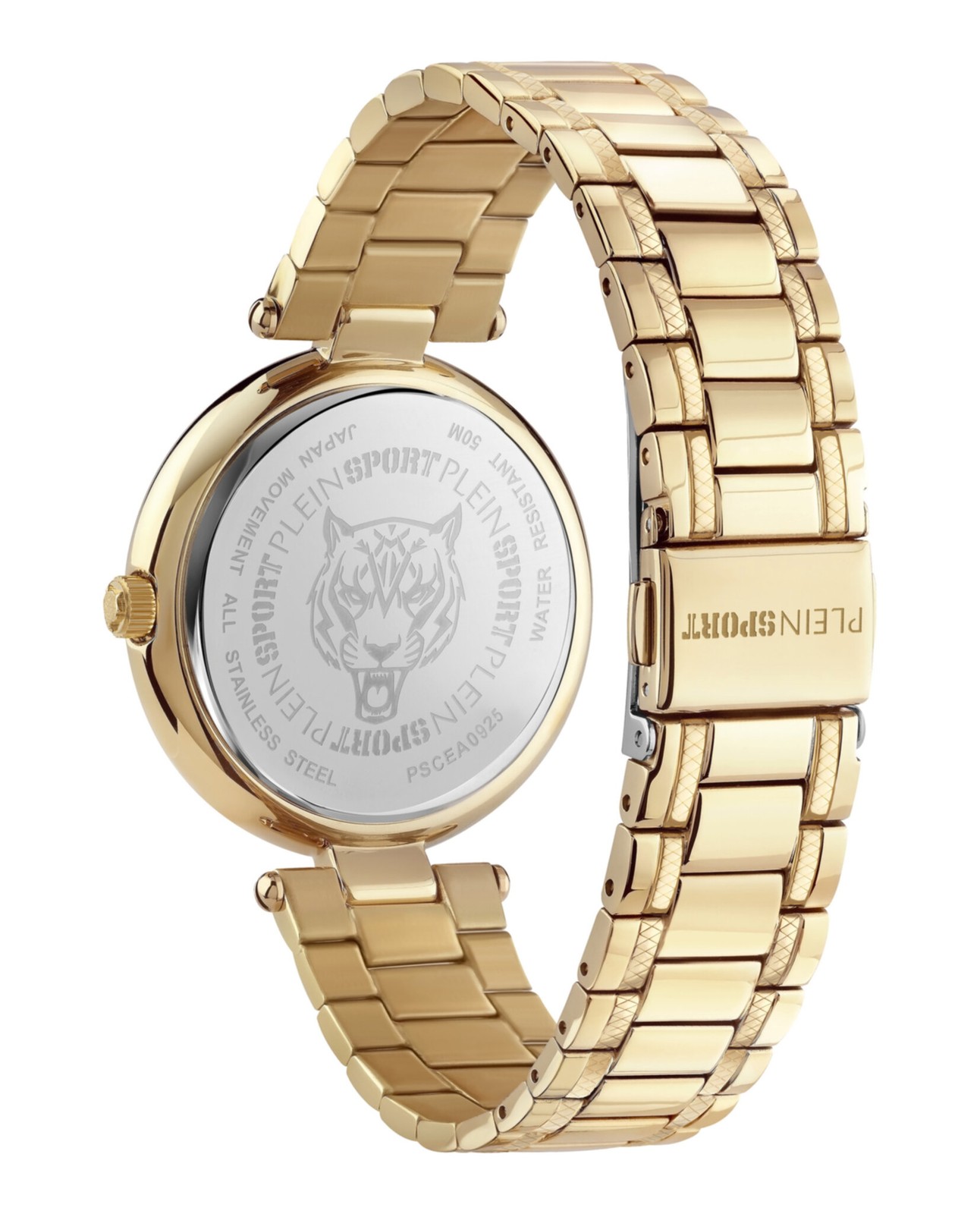 Plein Sport Womens Gold 34mm Bracelet Fashion Watch