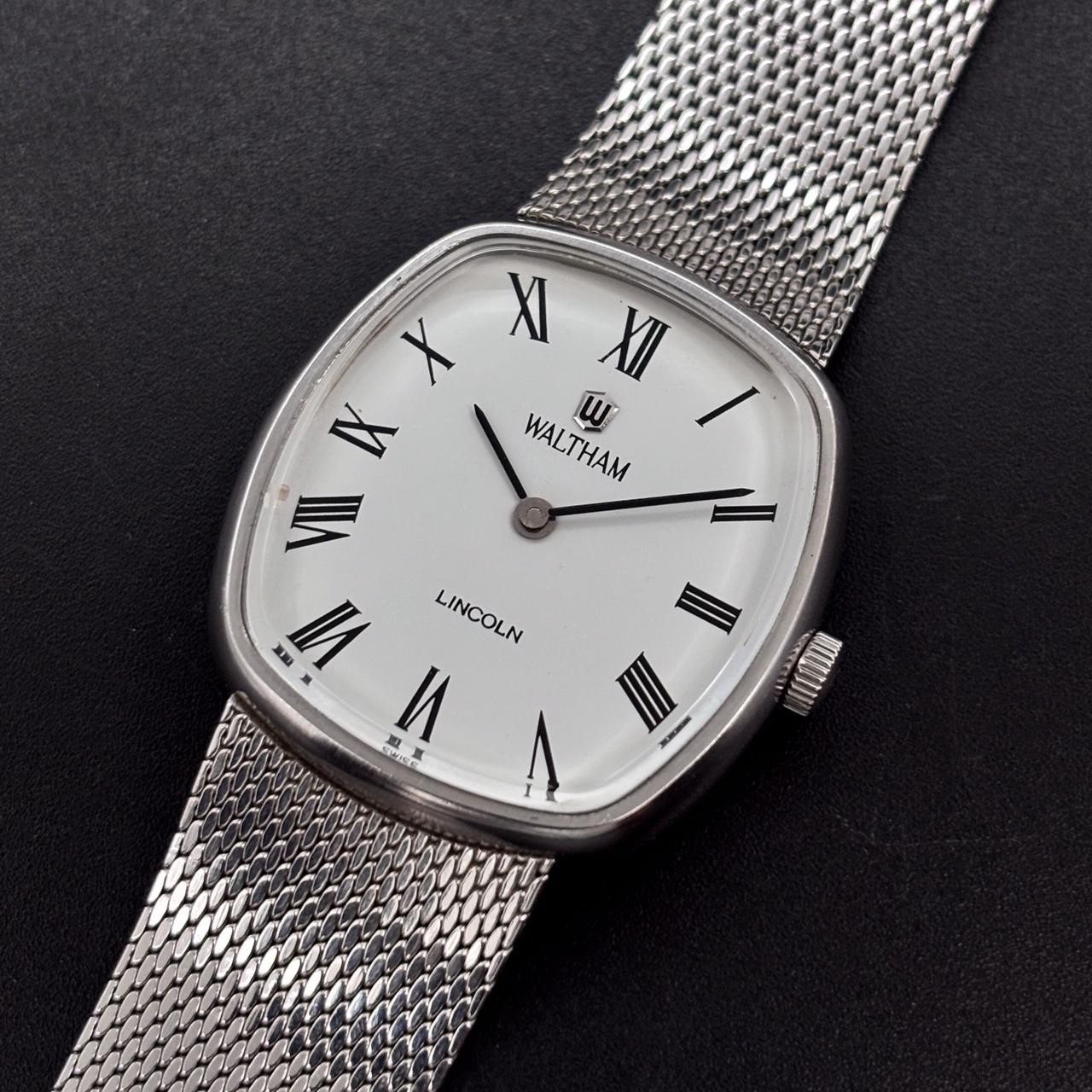 Most Rare!!! Vintage Waltham Lincoln Ellipse Manual Winding Swiss Made Men Watch