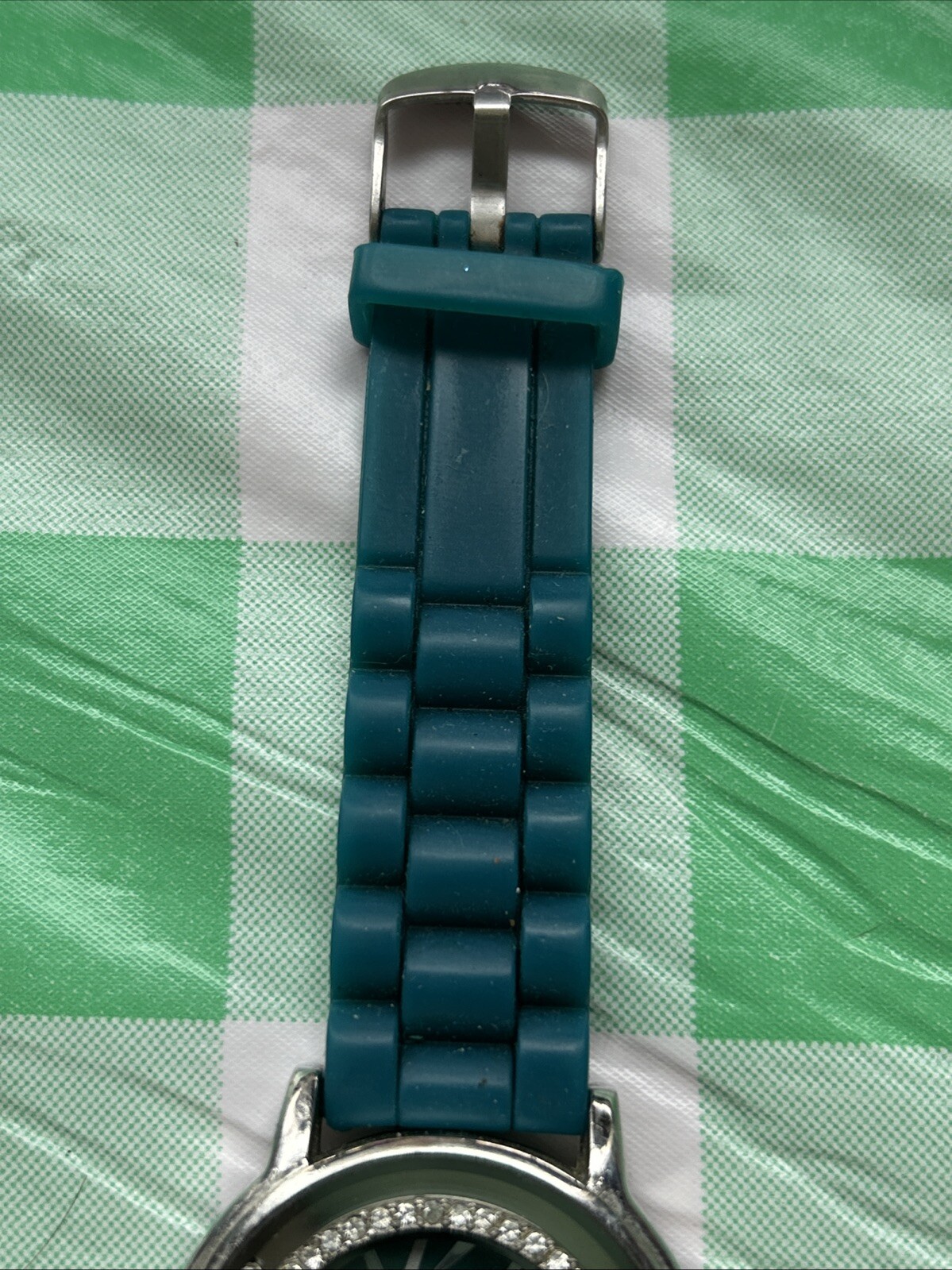 Geneva Blue Green Silver Tone Women’s Quartz Watch
