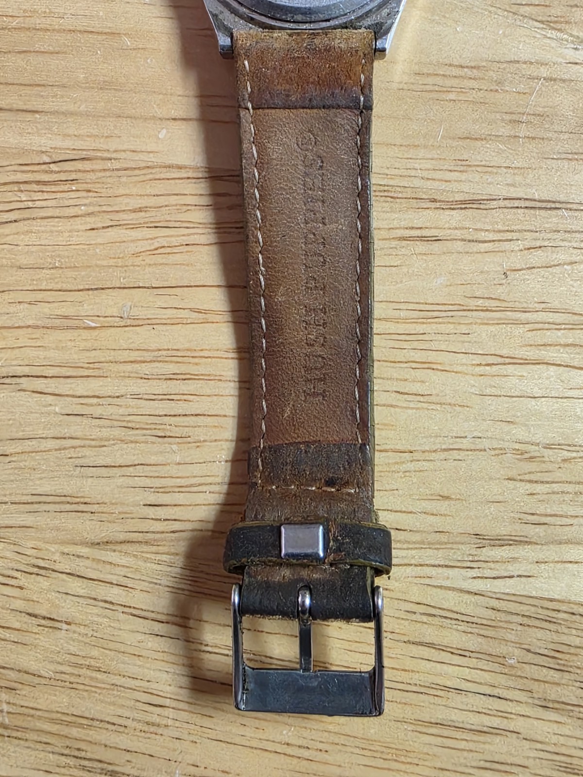 VINTAGE Seiko SQ Watch Men 33mm Black Dial Daydate ( 8023-6059 ) *RUNNING*READ *