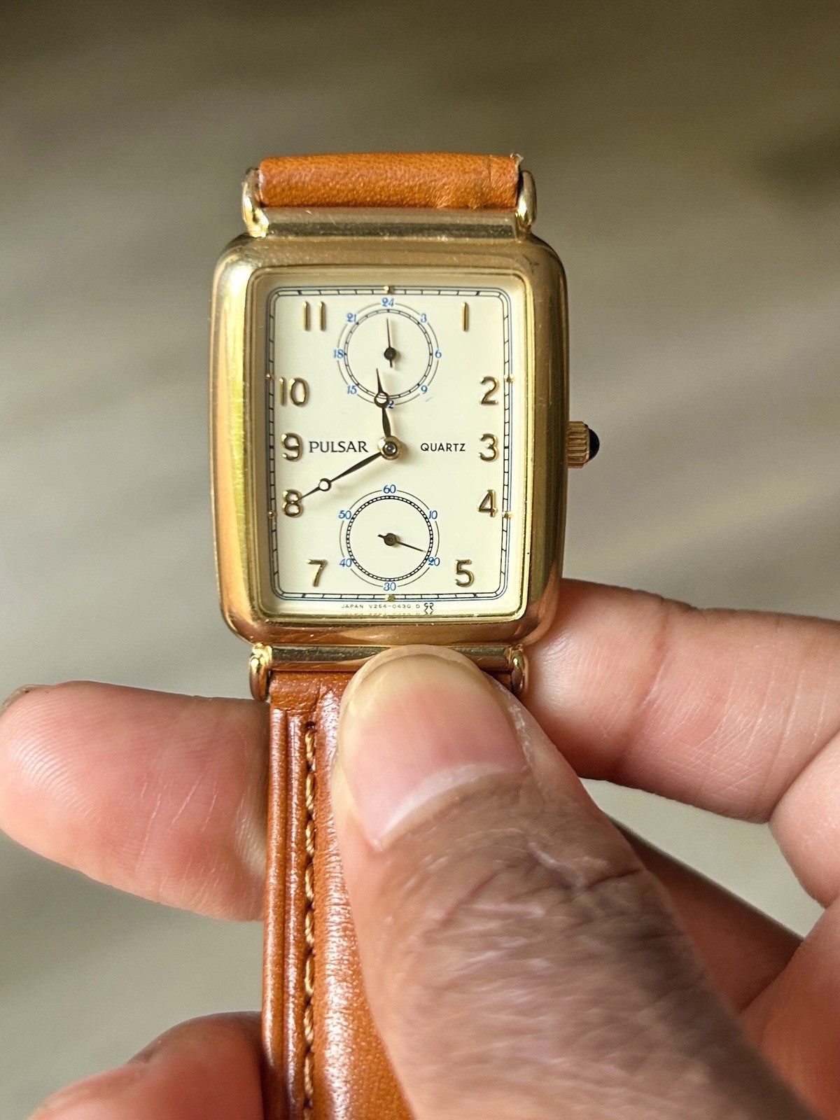 90s Art Deco Pulsar Tank Watch