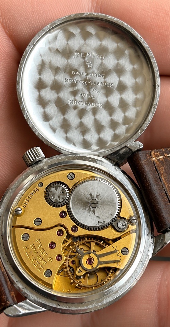 Zenith Sporto Vintage 34mm Steel Cal. 120 Manual Original Dial