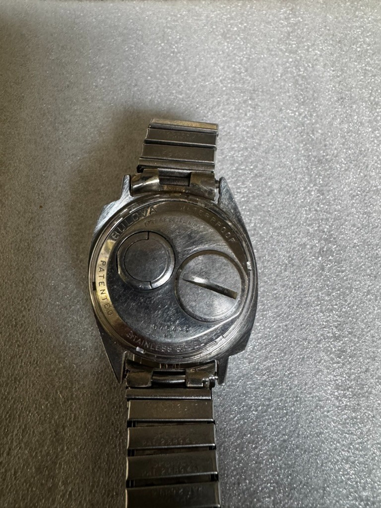 1967 Bulova Accutron 214 10K GF Bezel Tuning Fork Asymmetrical Case Watch