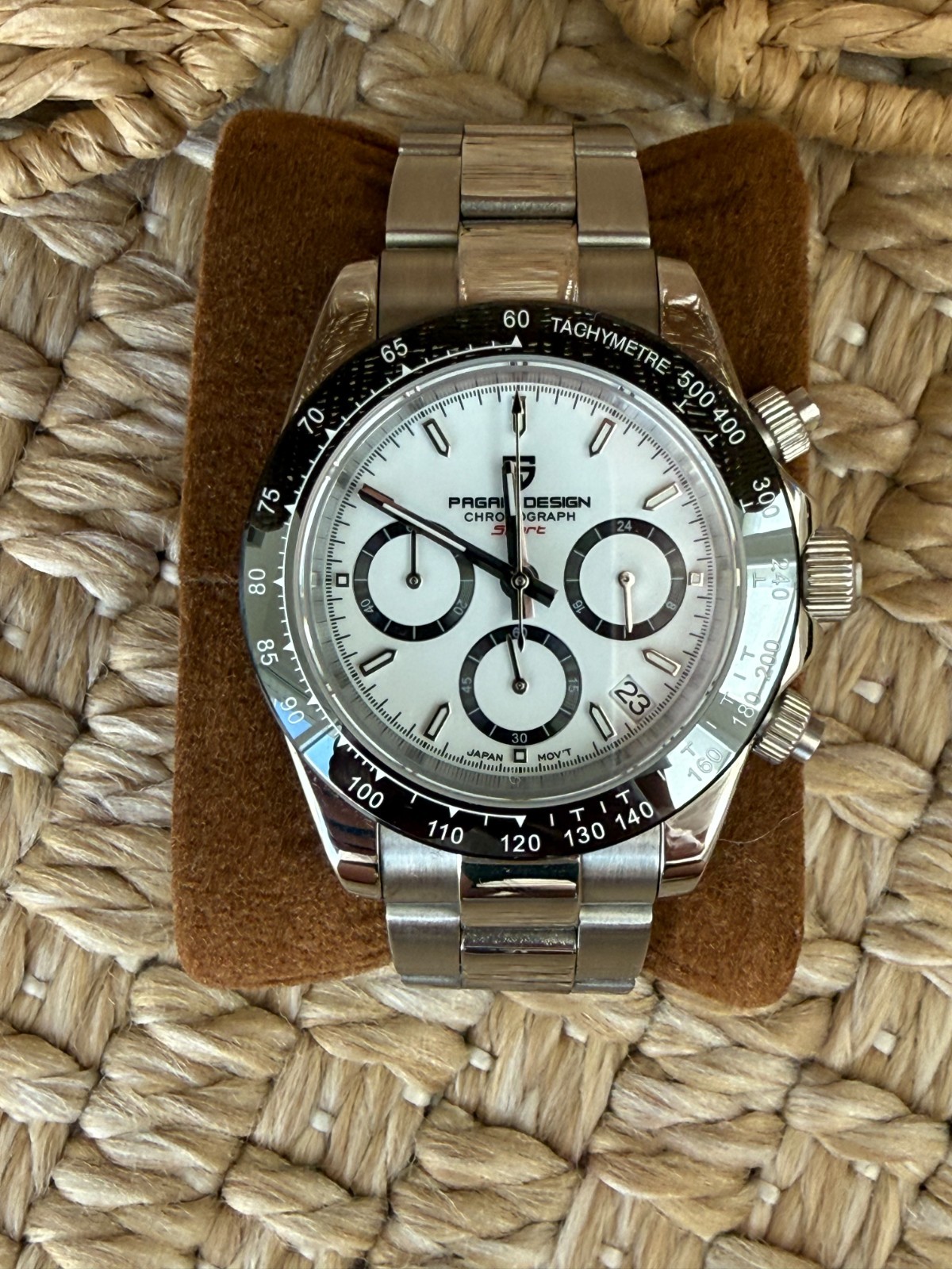 Pagani Design PD-1644 Panda Chronograph Watch VK63 Sapphire 40mm