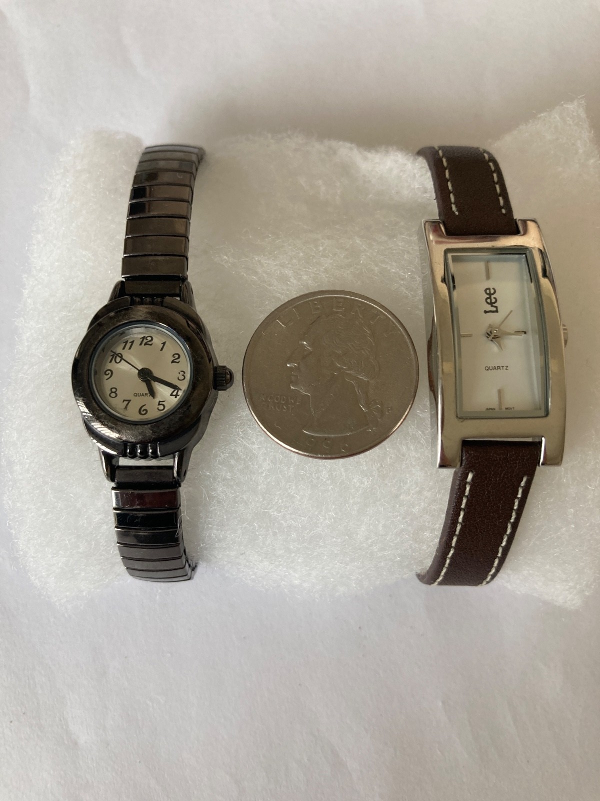 Vtg Watch Lot of 2-Lee Brand + 1 /New Batteries See Pictures READ