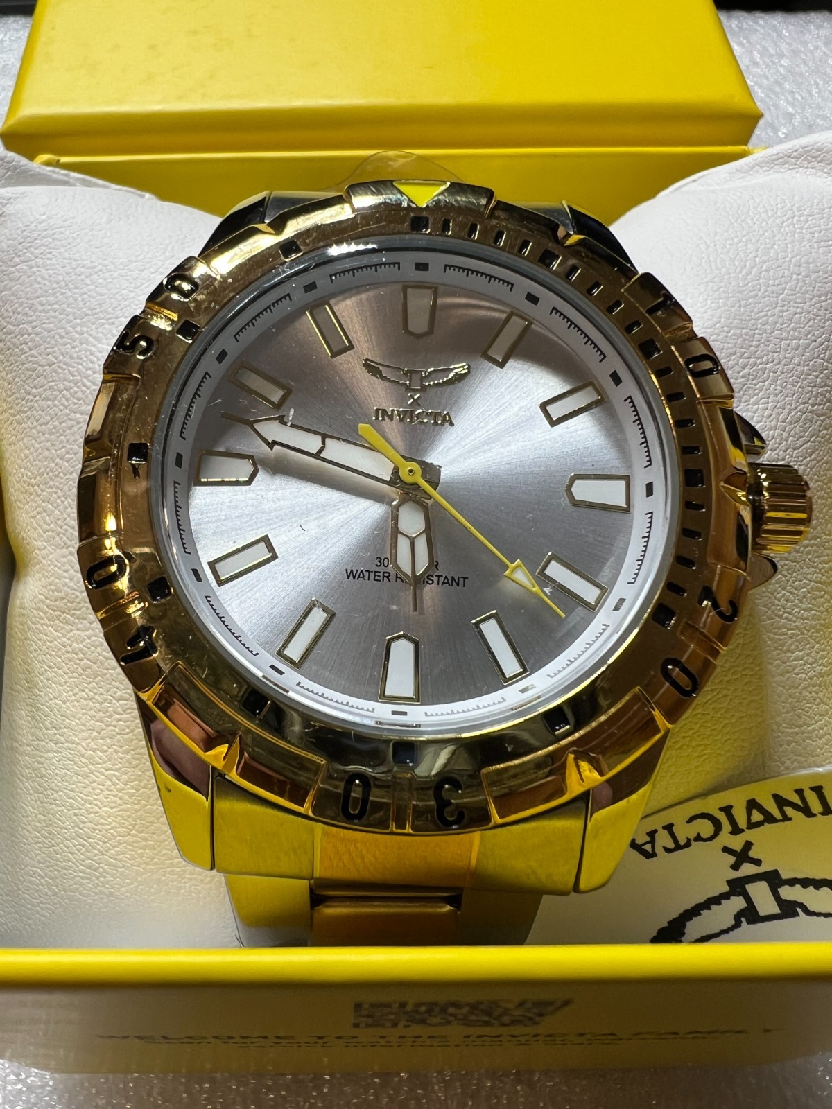 Invicta 69036 Specialty I Men 42mm Two Tone Silver Dial Quartz Bracelet Watch