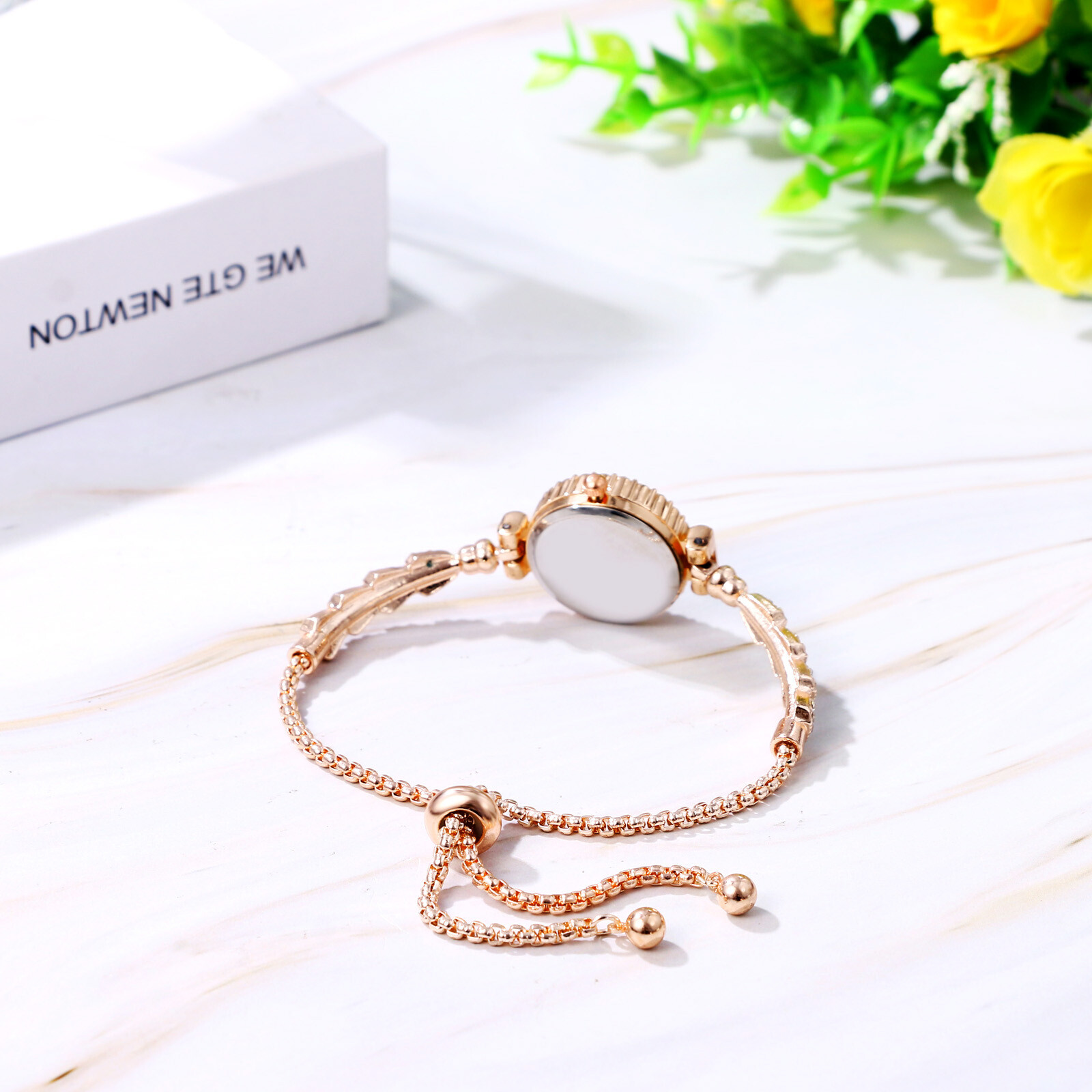 Mabohity Women Luxury Bling CZ Bracelet Watch Ladies Dress Quartz Wristwatches