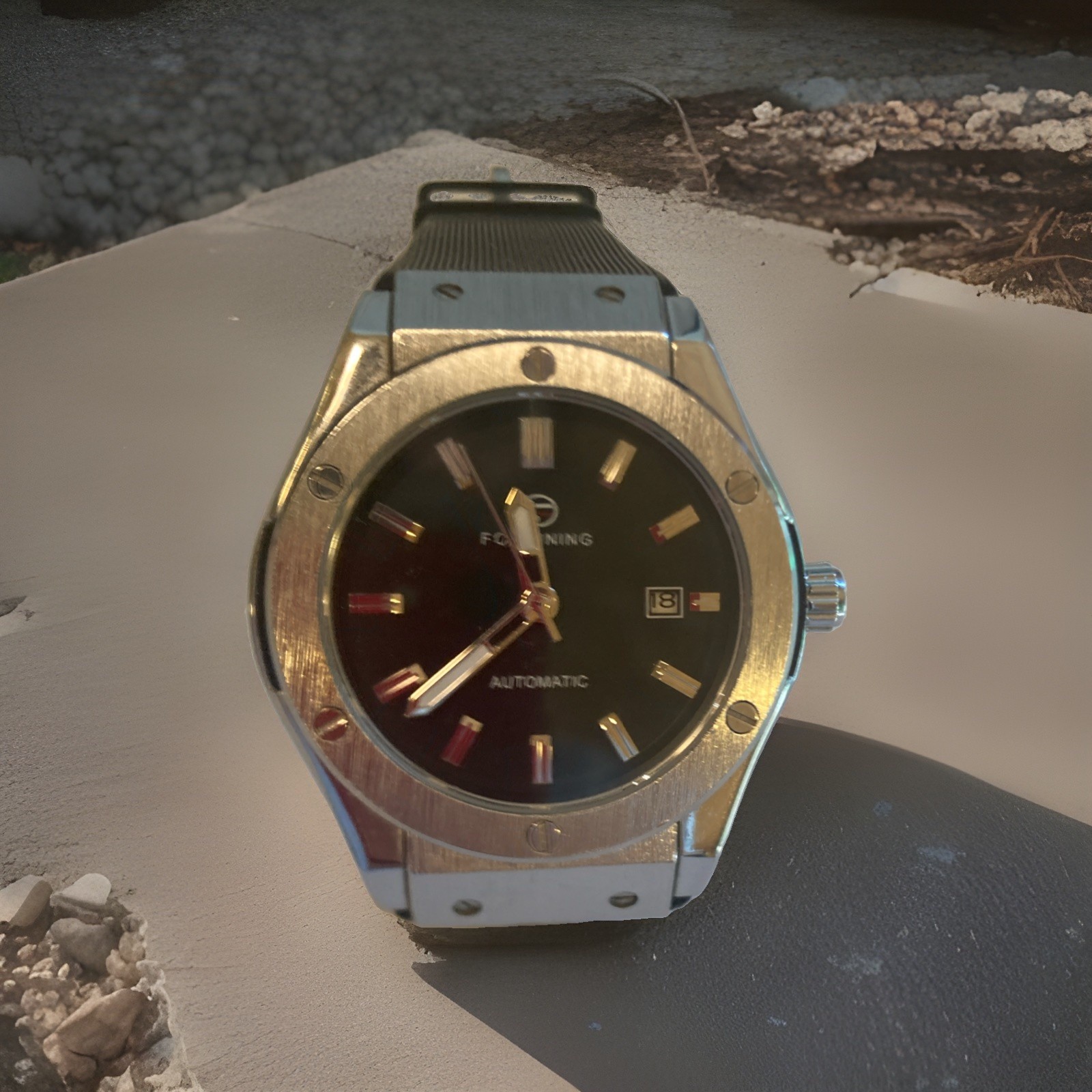 Forsining Men’s Automatic Mechanical Watch – Luxury Steampunk Design – NEW