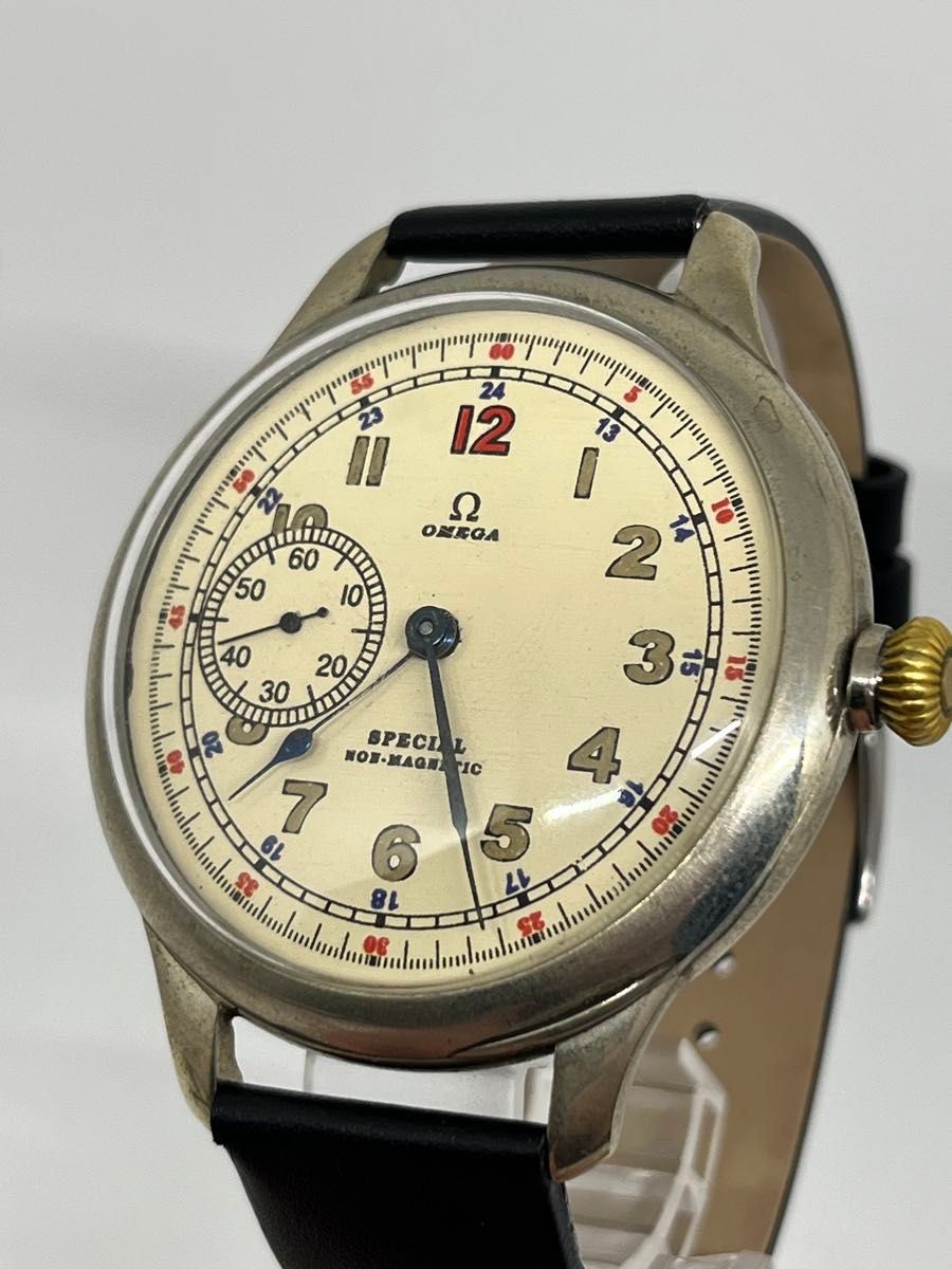 OMEGA Special Non-Magnetic Vintage Manual Wind Small Seconds Ivory Dial Watc