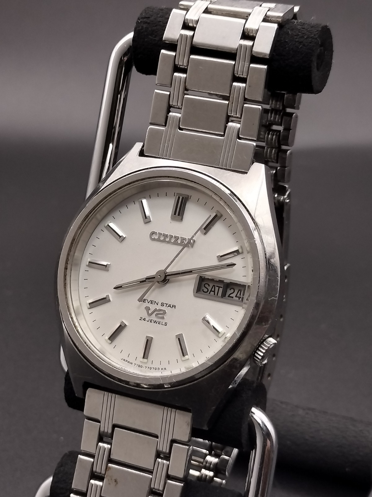 Vintage Citizen Seven Star V2 4-770706Y Men’s Automatic Watch From Japan
