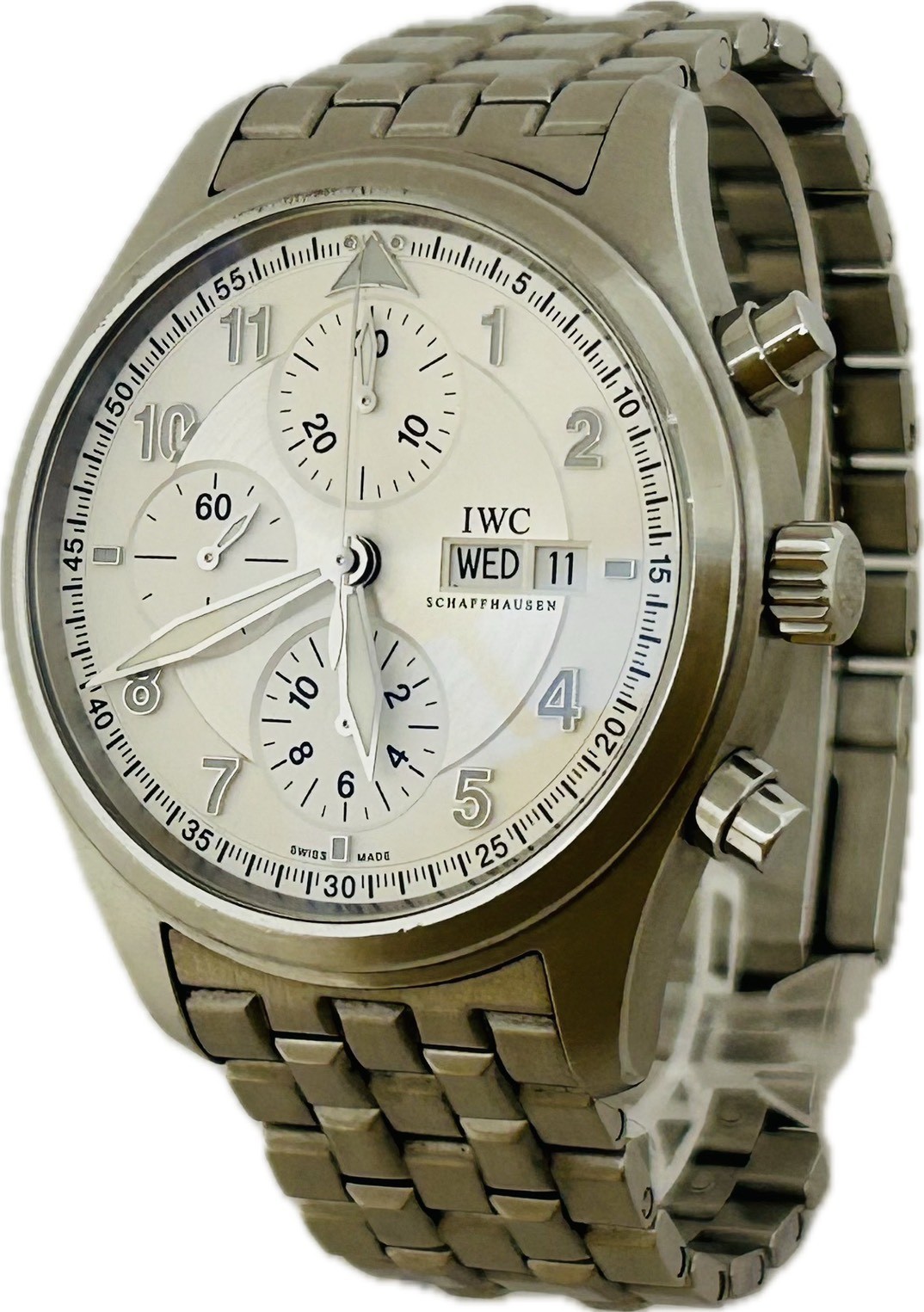 IWC Pilot’s Watch Spitfire IW371705 42mm Chronograph Mens Watch Excellent A6036