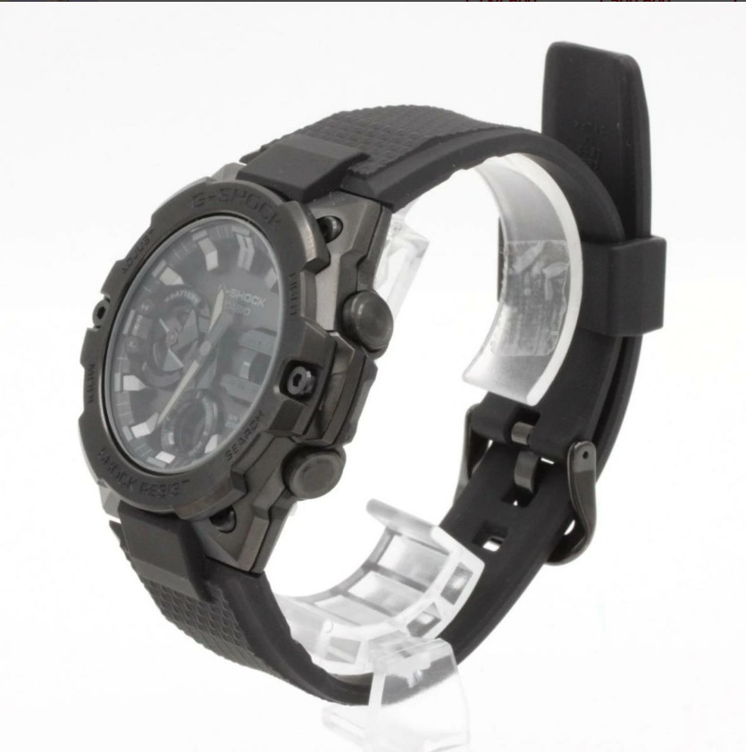 CASIO G-SHOCK G-STEEL GST-B400BB-1AJF Solar Quartz Black Stainless Watch 5657