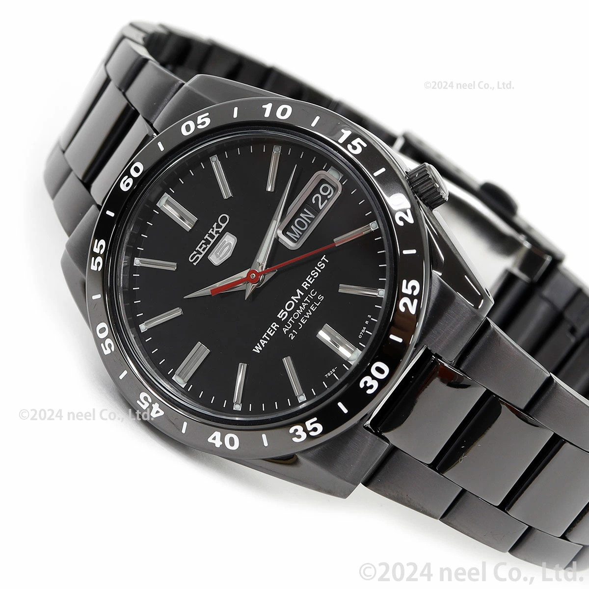 Seiko Five Reimport Men’s Watch Black Lightning Automatic SNKE03K1