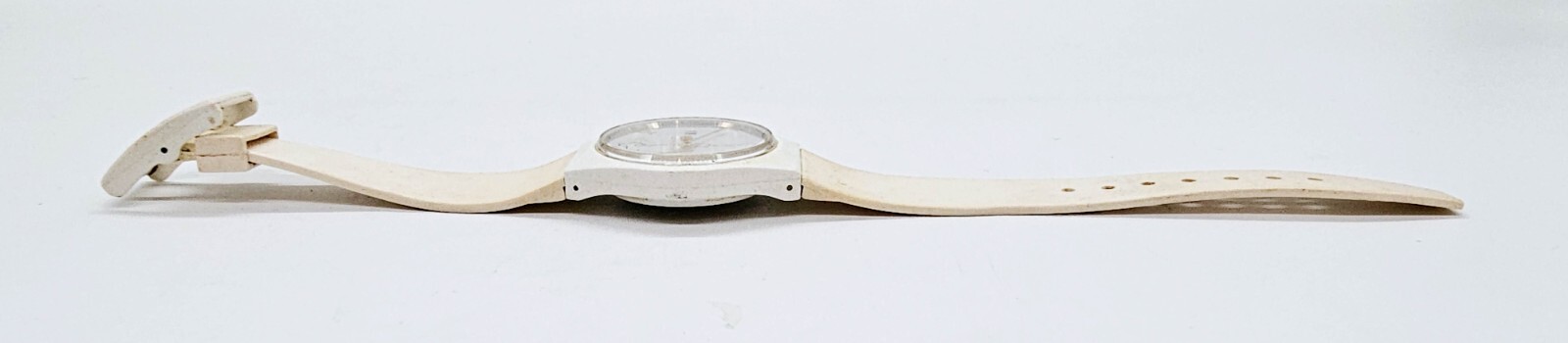 Jerusalem Wrist Watch Map of Israel NDC Parts or Repair Vintage White Holy City