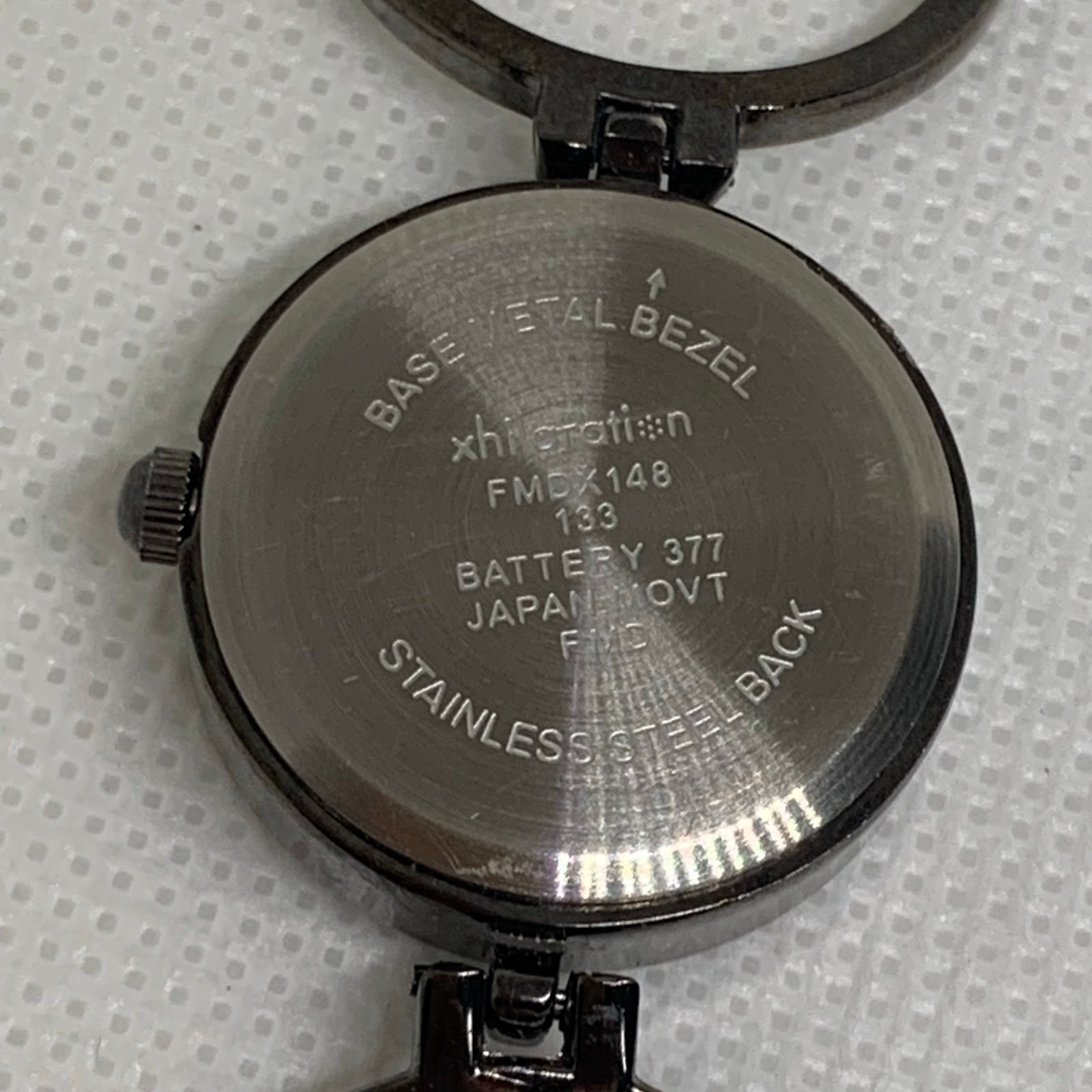 Xhilaration black tone women’s watch 24mm round case quartz analog 6.5” running