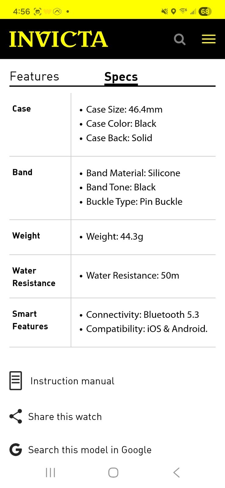 Invicta I-Tech 2 Pro (ITECH-005)