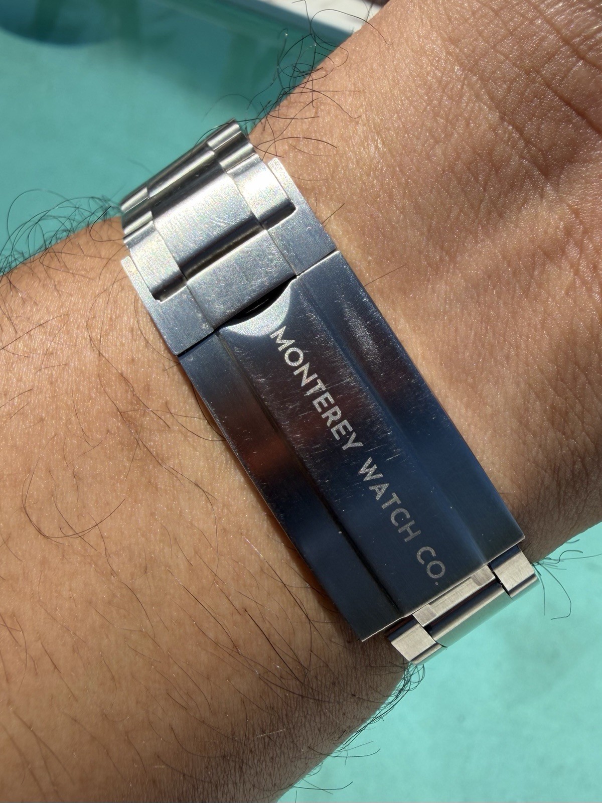Monterey Watch Co Dark Bayou Sapphire Dial Automatic Diver Watch.