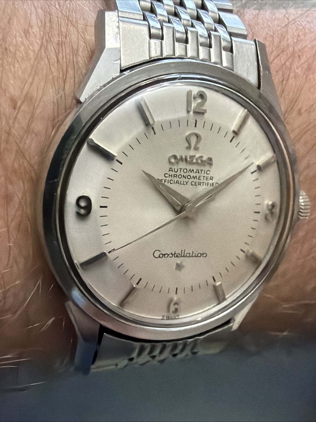 Omega Constellation 14900 62 SC Pie Pan 551 24j Automatic SS Omega Bracelet
