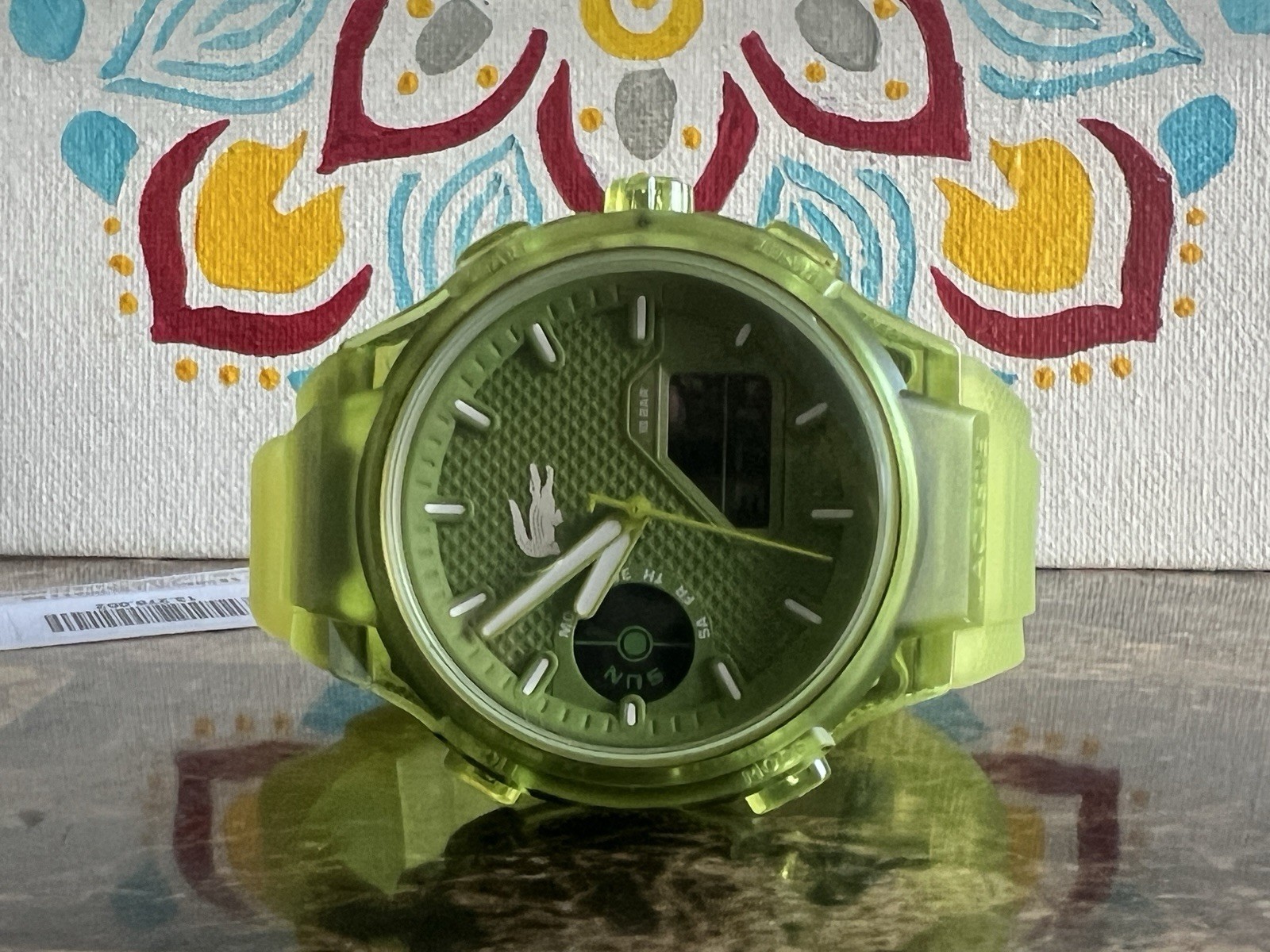 Lacoste LC33 Analog & Digital Green Silicone Strap Men Watch 45mm 2011432