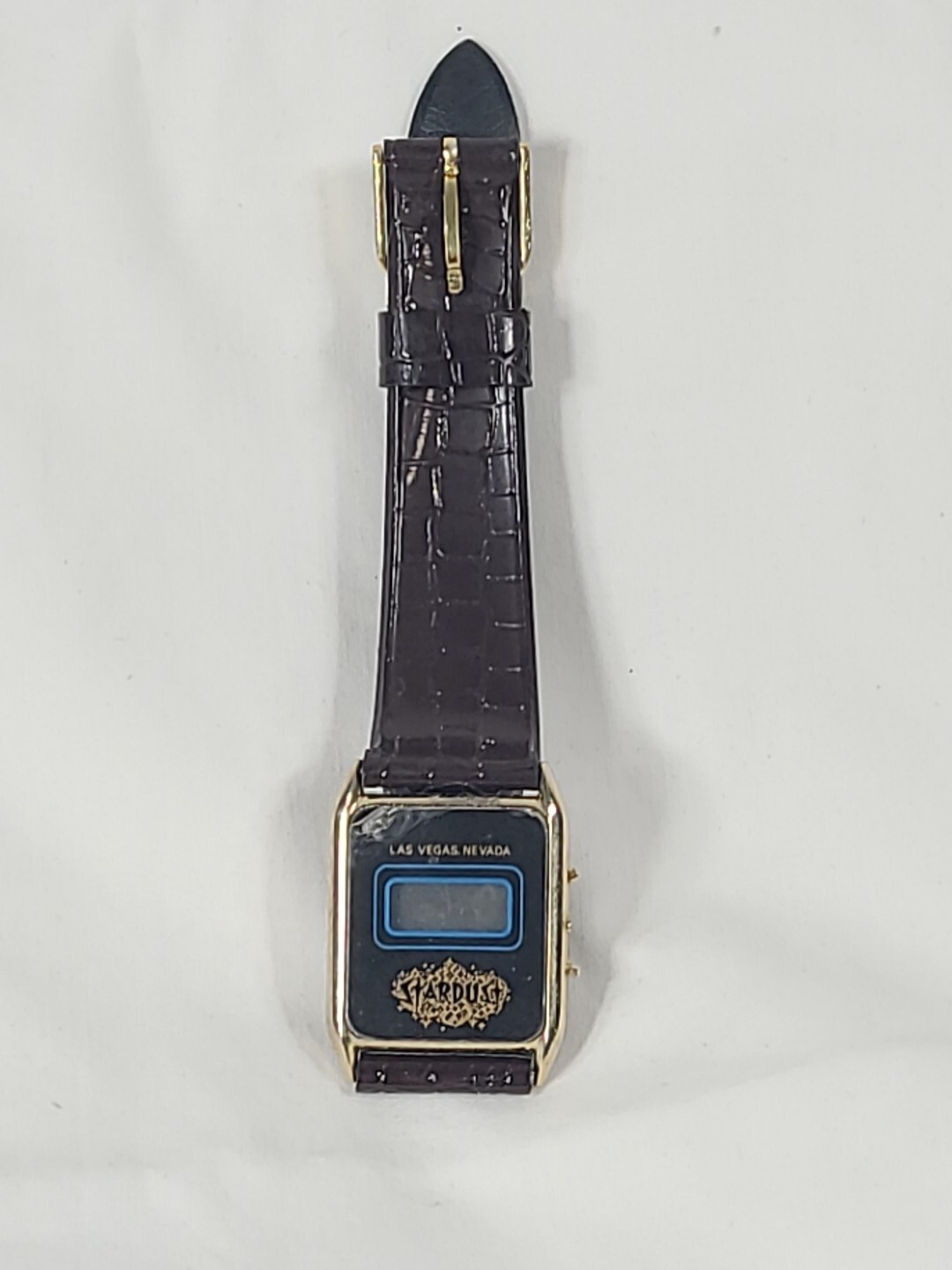 Stardust Casino Digital Wristwatch Brown Buckle Band UNUSED Las Vegas NOTE