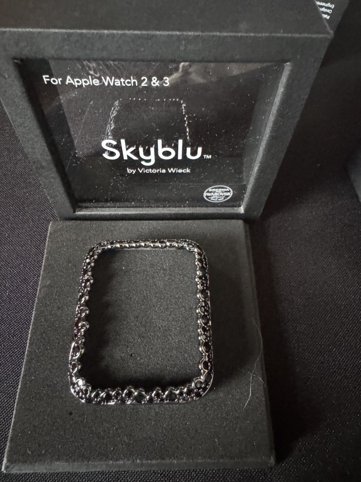 Skyblu by Victoria Wieck Apple Watch Case Series 2 & 3 Swaroviski Zirconia Black