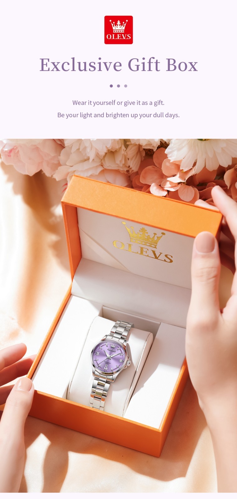 OLEVS Japan Movement Fashion Diamond Dial Leisure Lady Quartz Wristwatch 3668