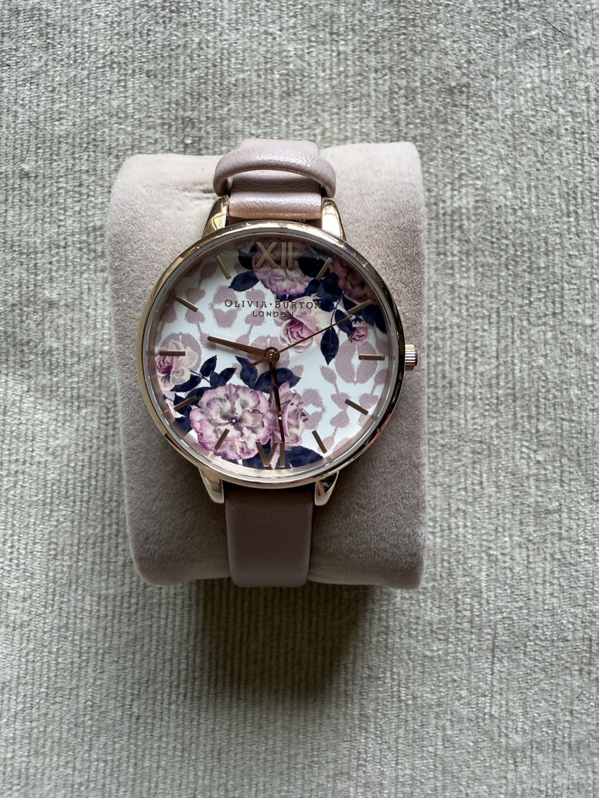 Olivia Burton London Gold & Pink Floral Watch