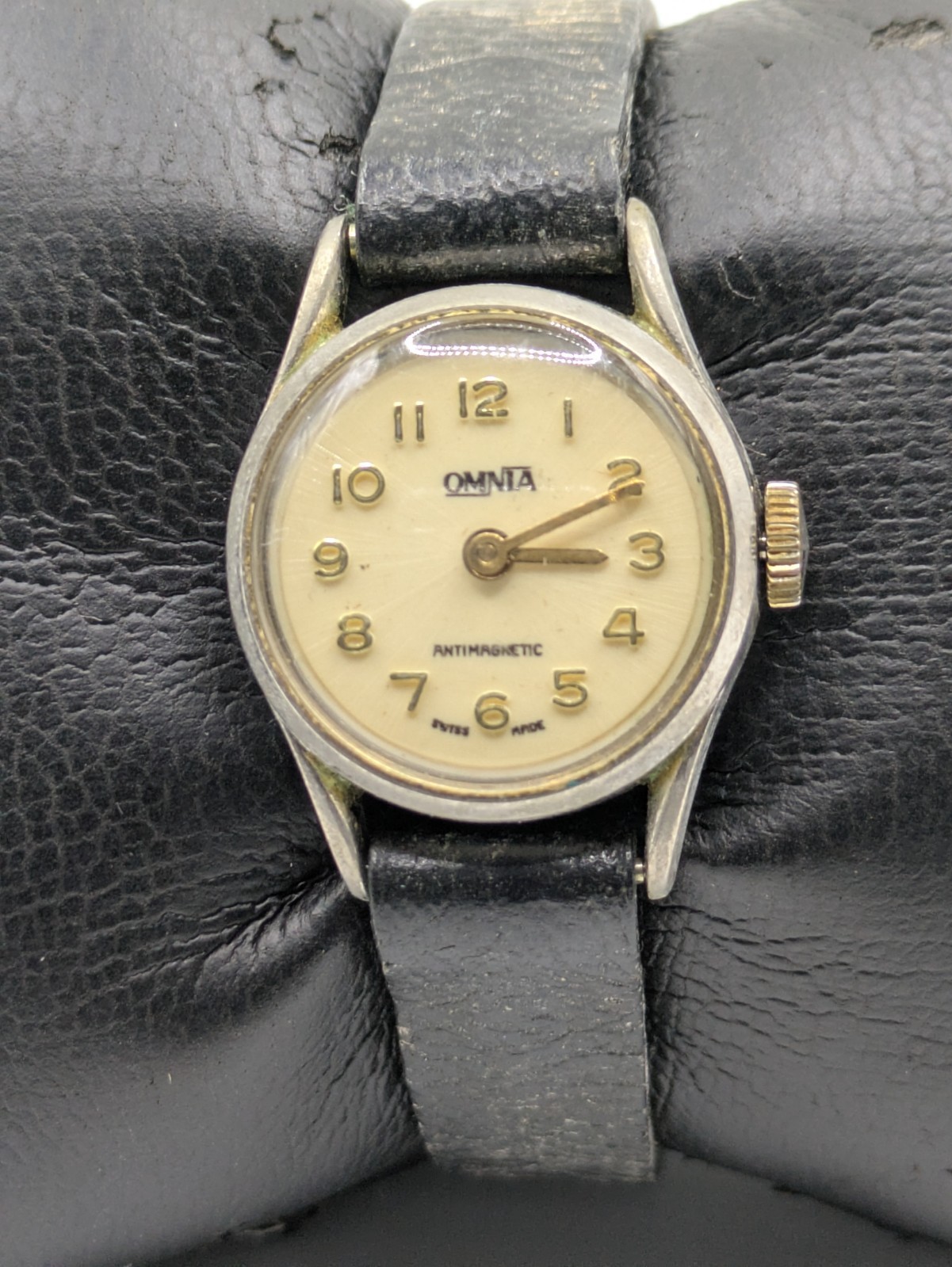 Omnia BFG 910 Gisiger-Greder Son Manual Watch 1Jewel Swiss Parts Untested 22.8mm
